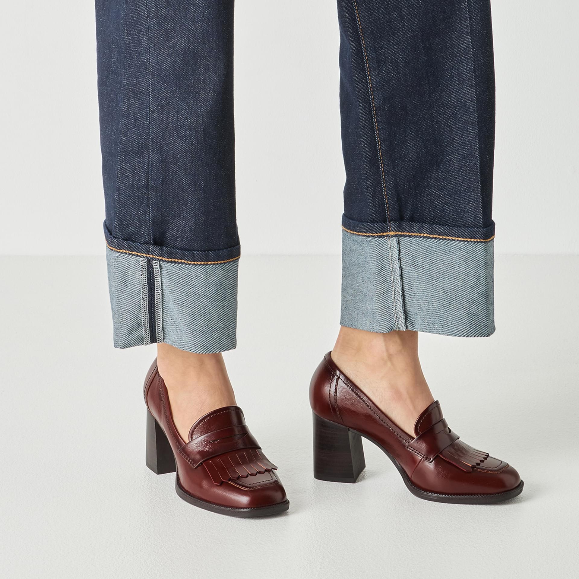 Tamaris Linny Trotteurs leather in Cognac (SKU 1-24454-47--305)