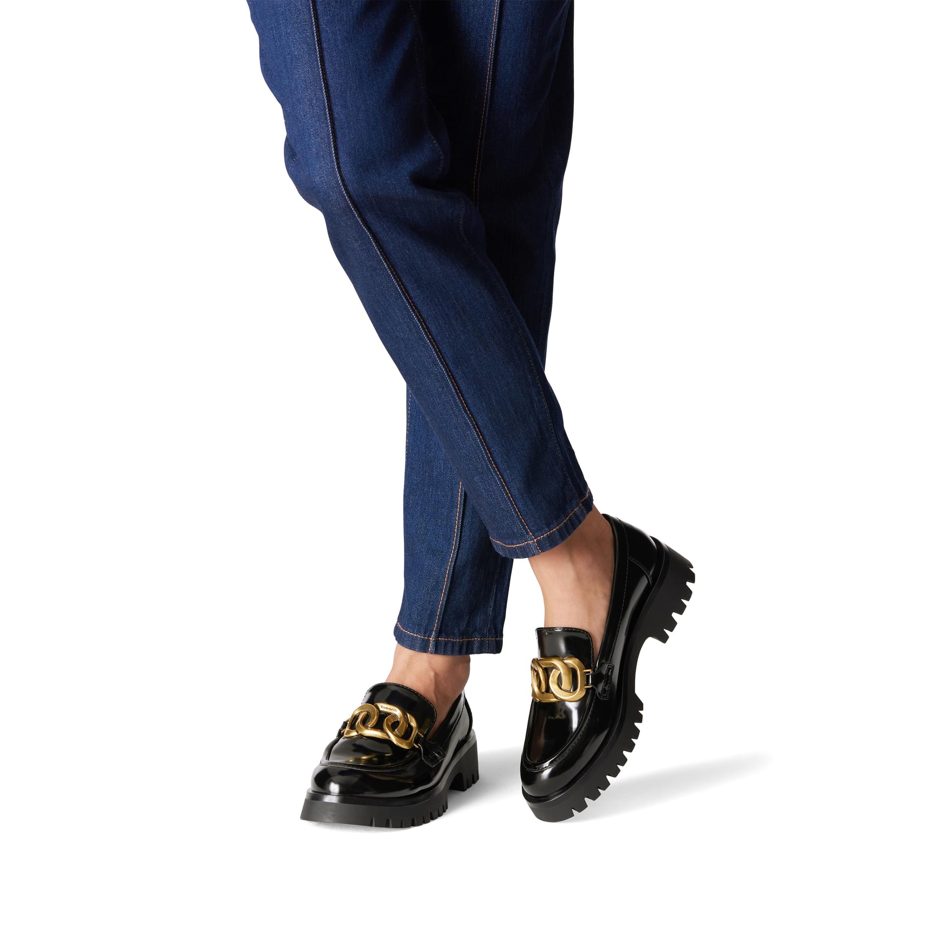 Tamaris Marse Slippers 1-24790-43 in Black Brush