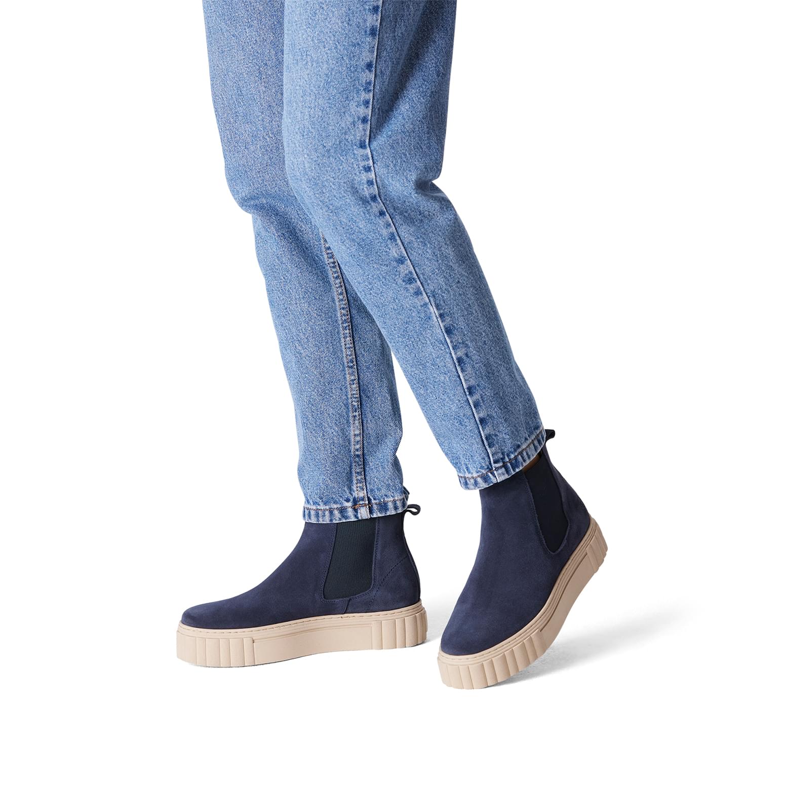 Tamaris Minora Chelsea Boots 1-25460-41 in Navy
