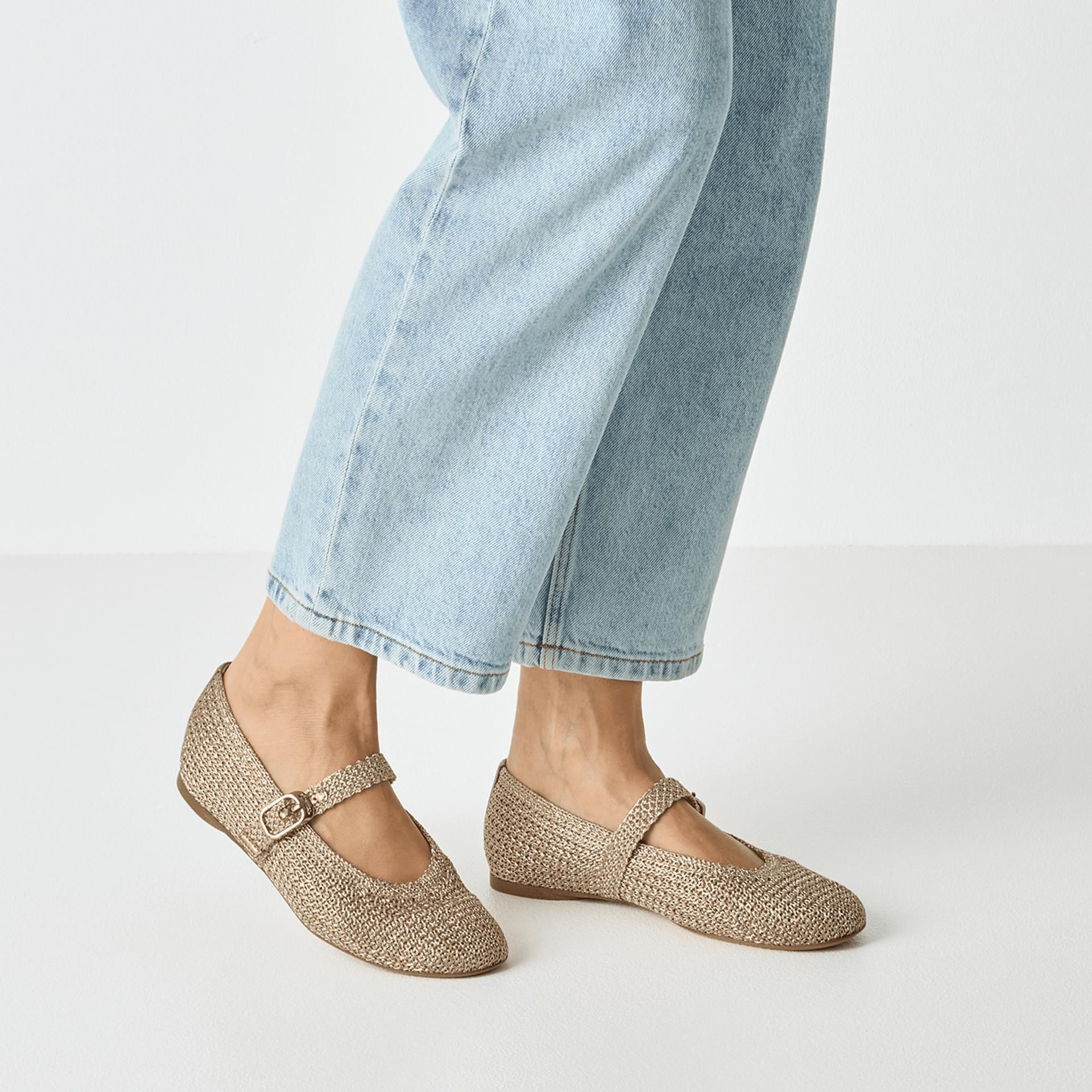 Tamaris Nanala Ballerinas 1-22125-46 in Bronce