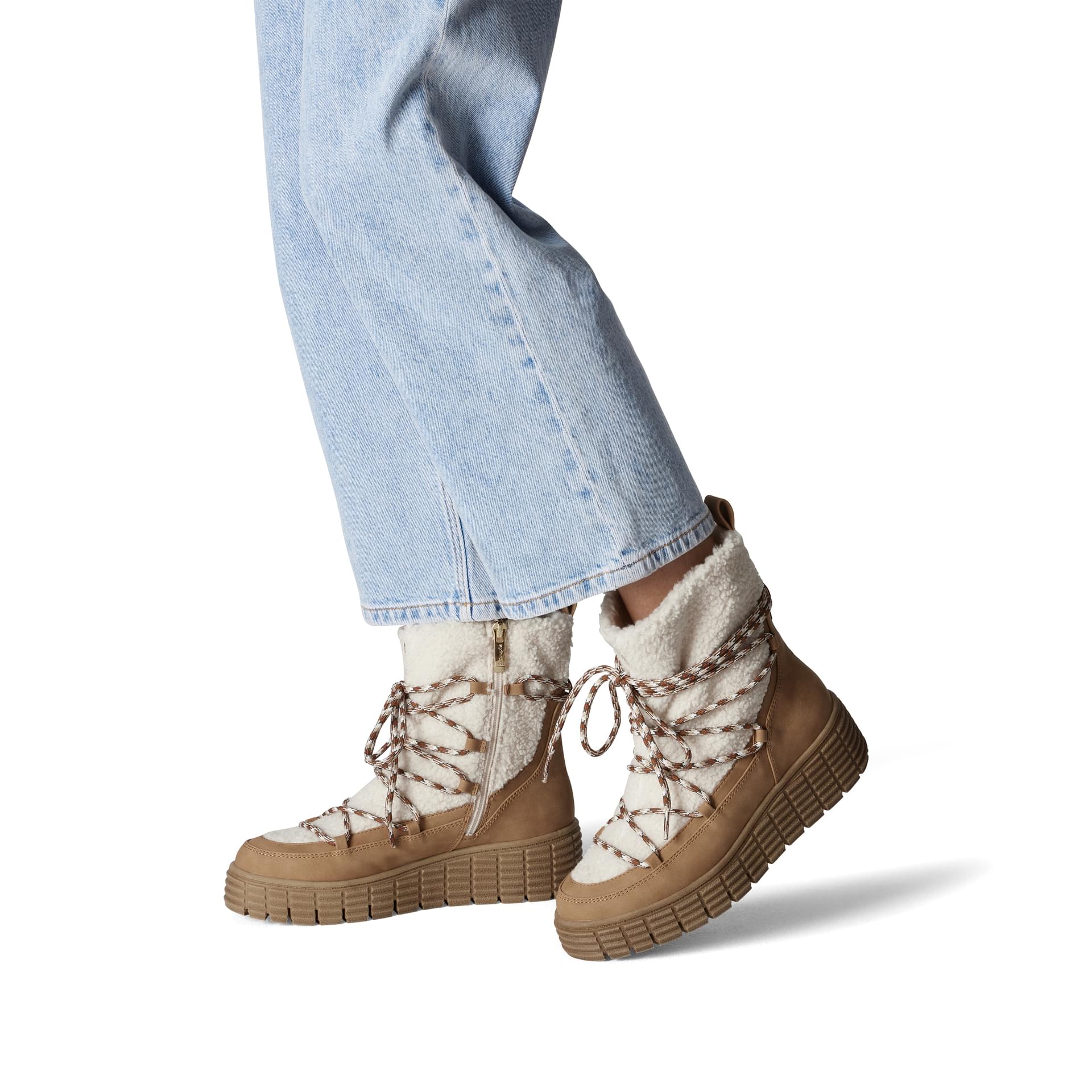 Tamaris Nebile Bottines 1-26479-43 in Camel Comb