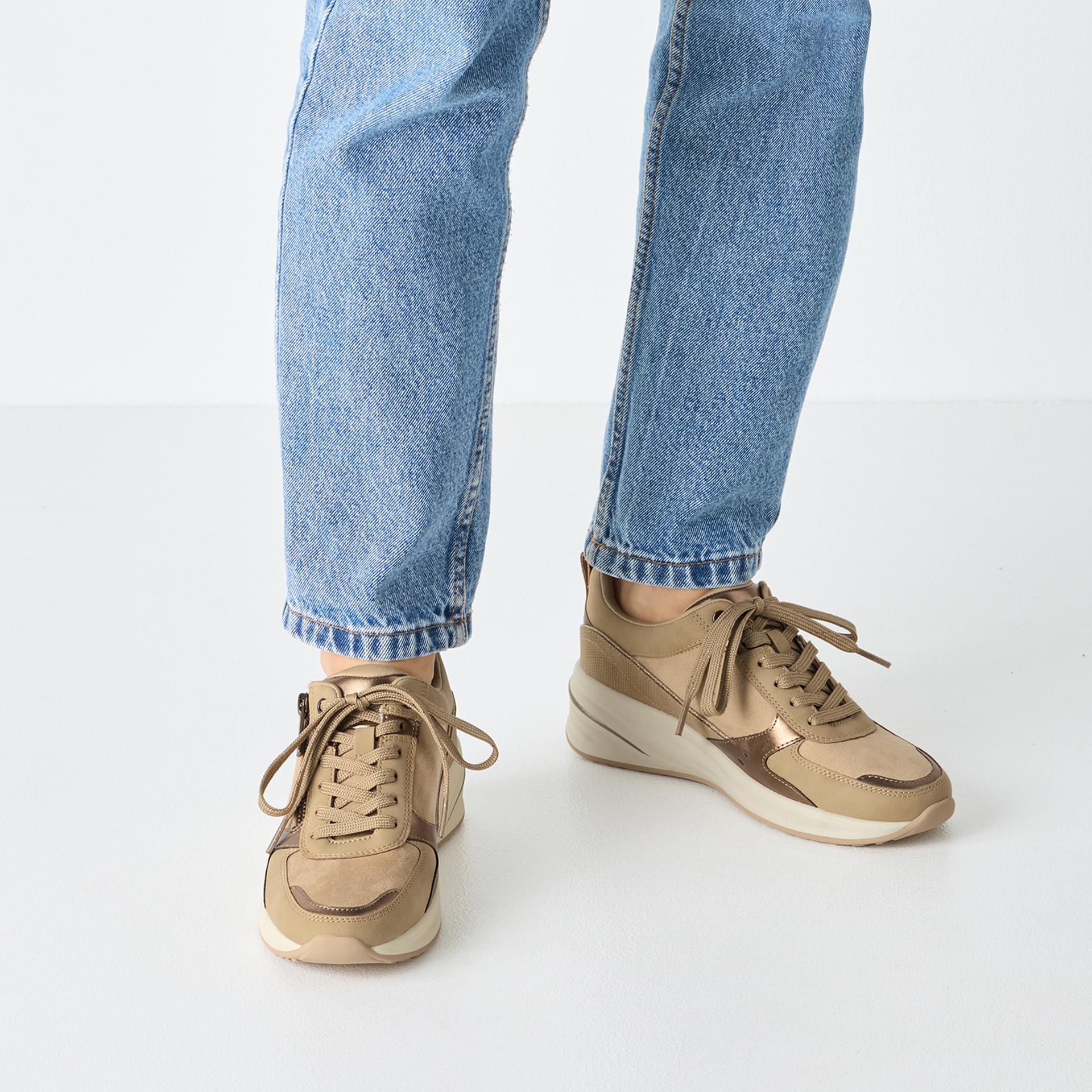 Tamaris Rea Sneakers 1-23754-45 in Beige