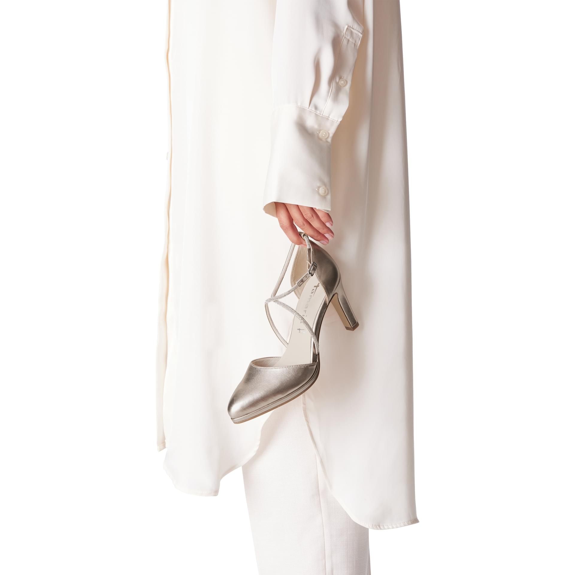 Tamaris Remi Talons 1-22450-42 in Light Gold