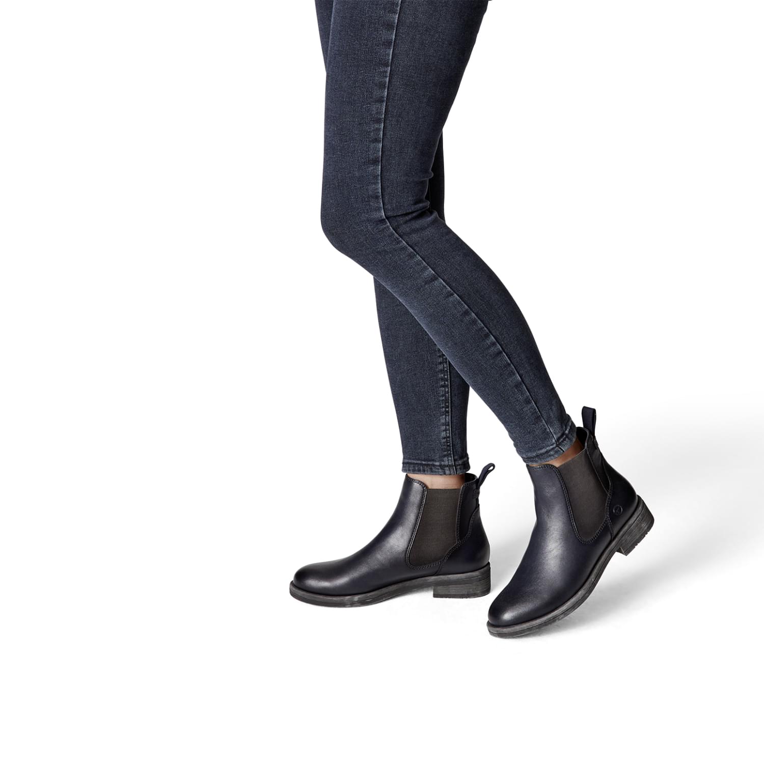 Tamaris Shae Chelsea Boots 1-1-25312-29 in Navy/Graphite