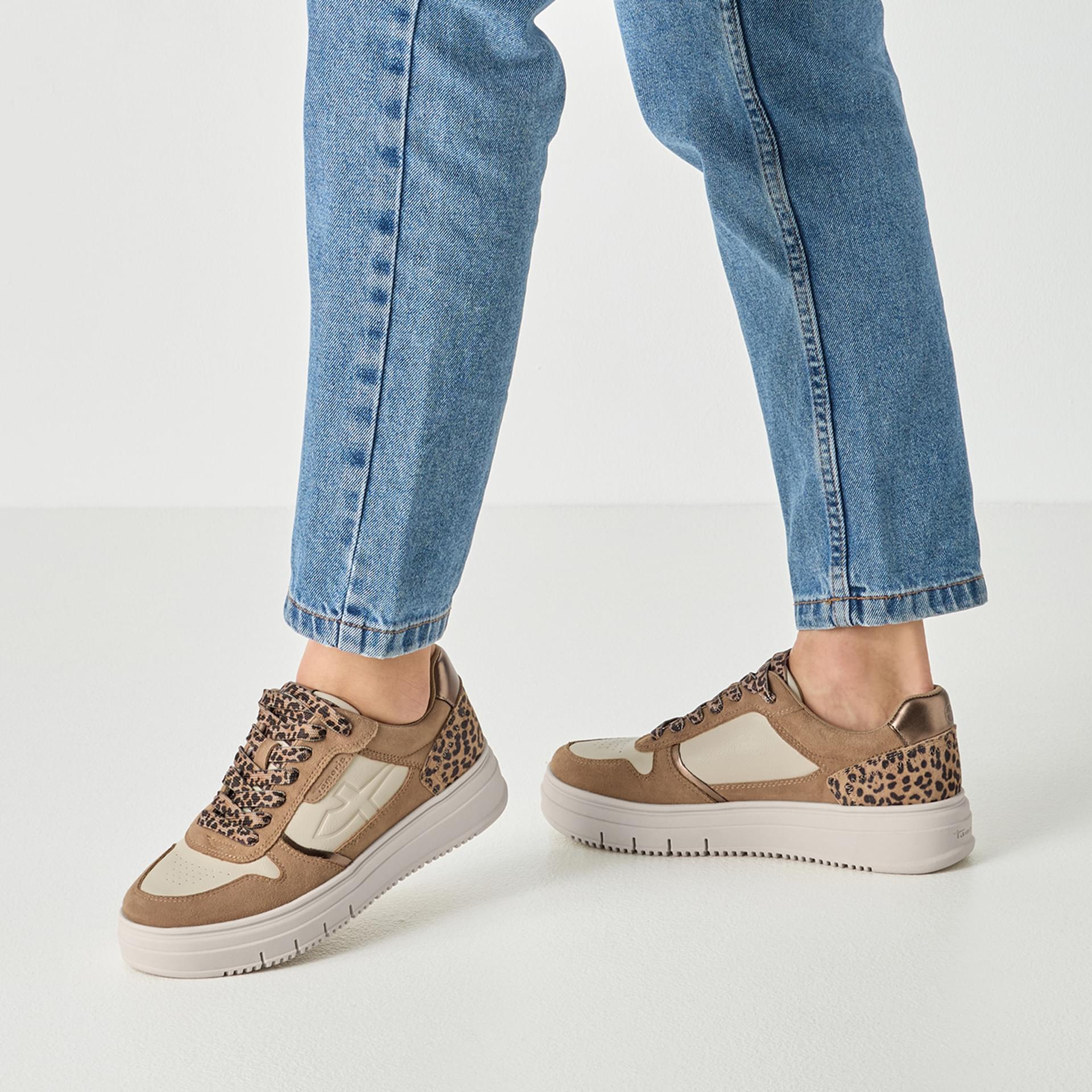 Tamaris Skylar Sneakers 1-23746-43 in Leopard Comb