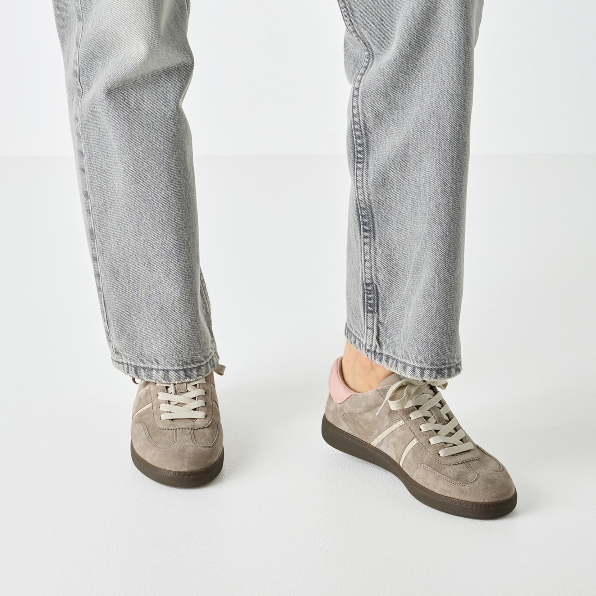 Tamaris Tati Sneakers 1-23624-43 in Taupe/Rose