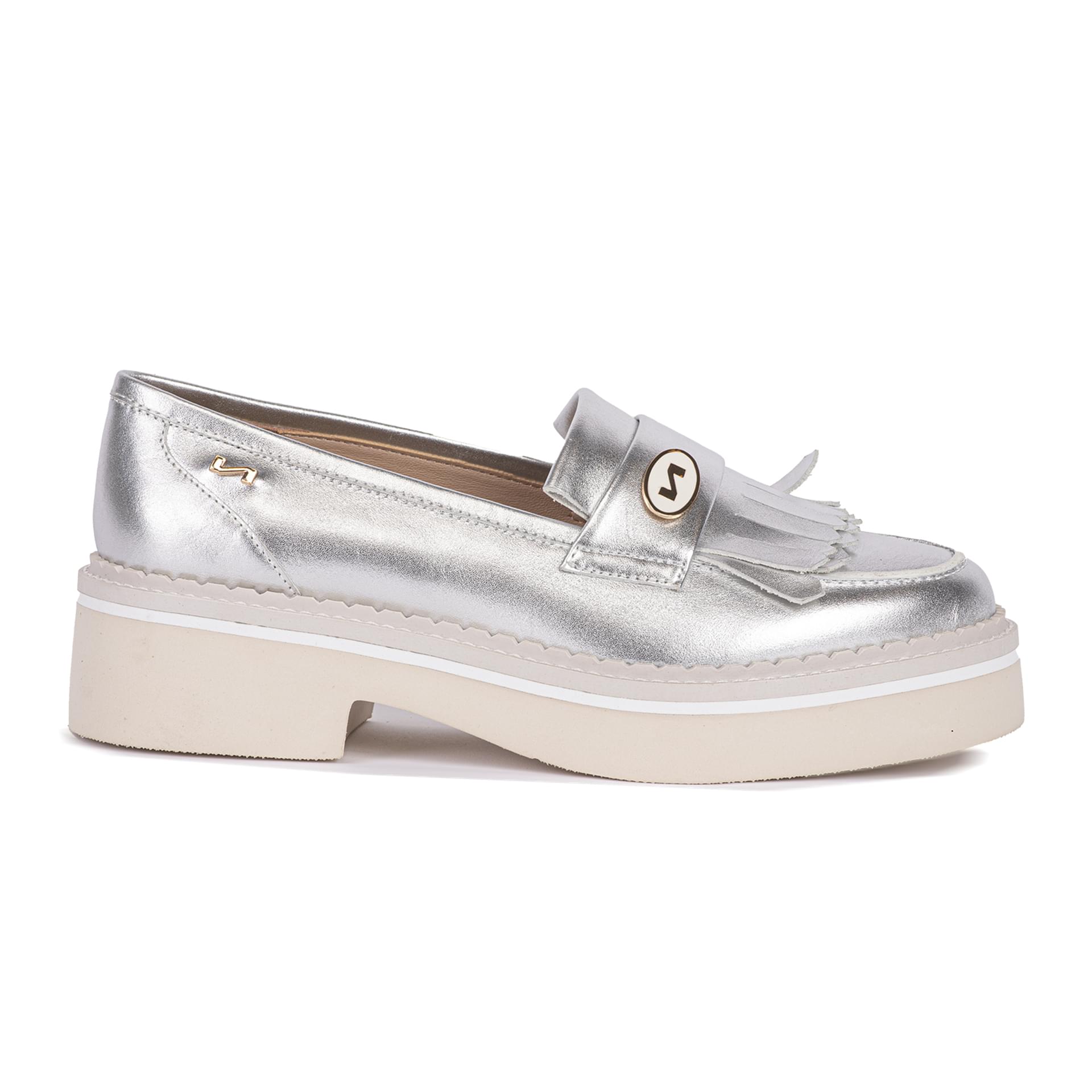 Nathan Baume N16 Moccassins 251-N16 in Silver