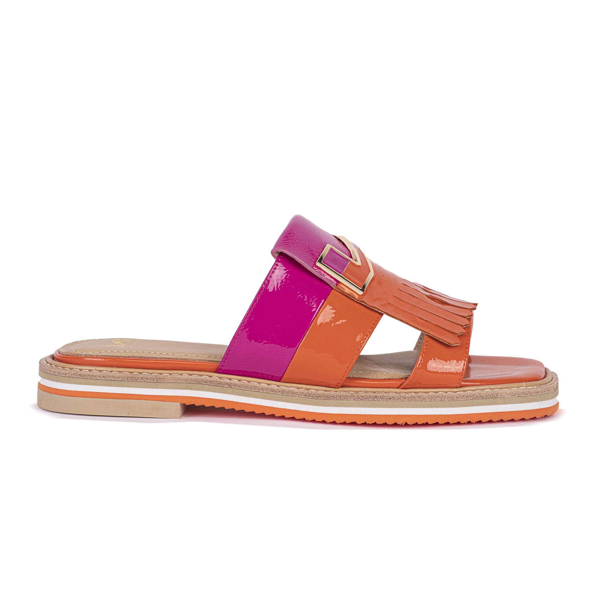 Nathan Baume N37 Sandals 251-N37 in Orange/Fushia