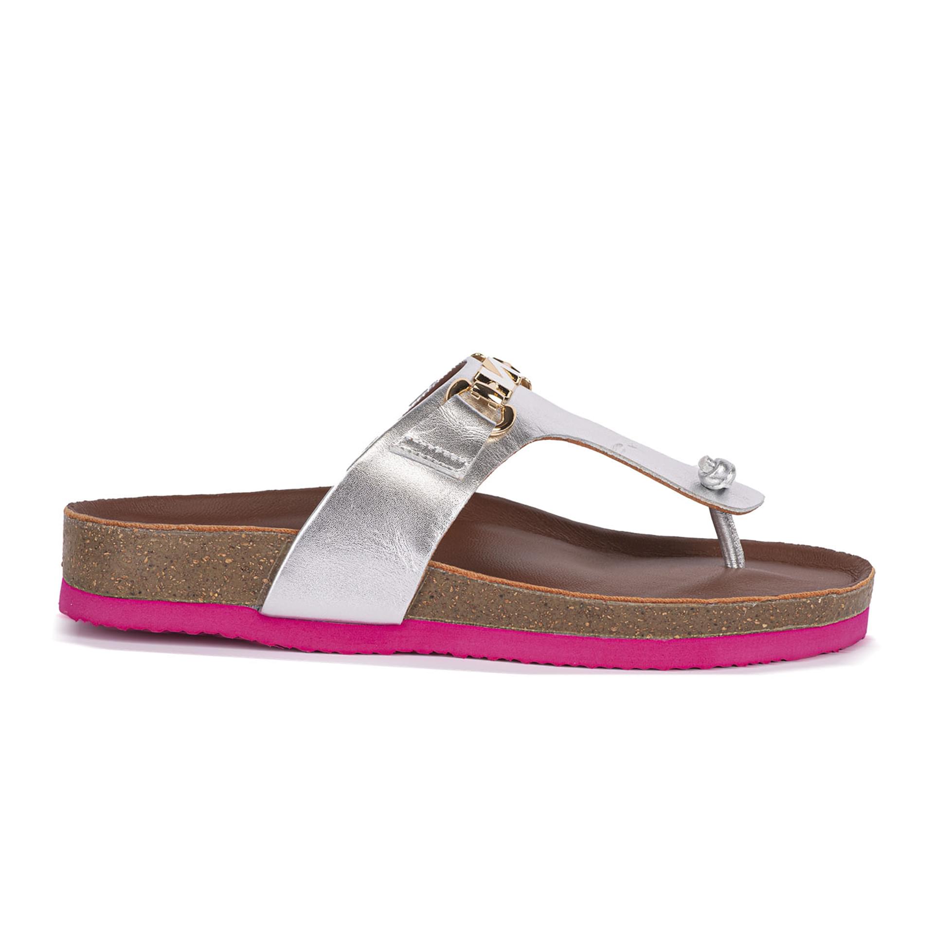 Nathan Baume N62 Sandals 251-N62 in Silver/Fushia