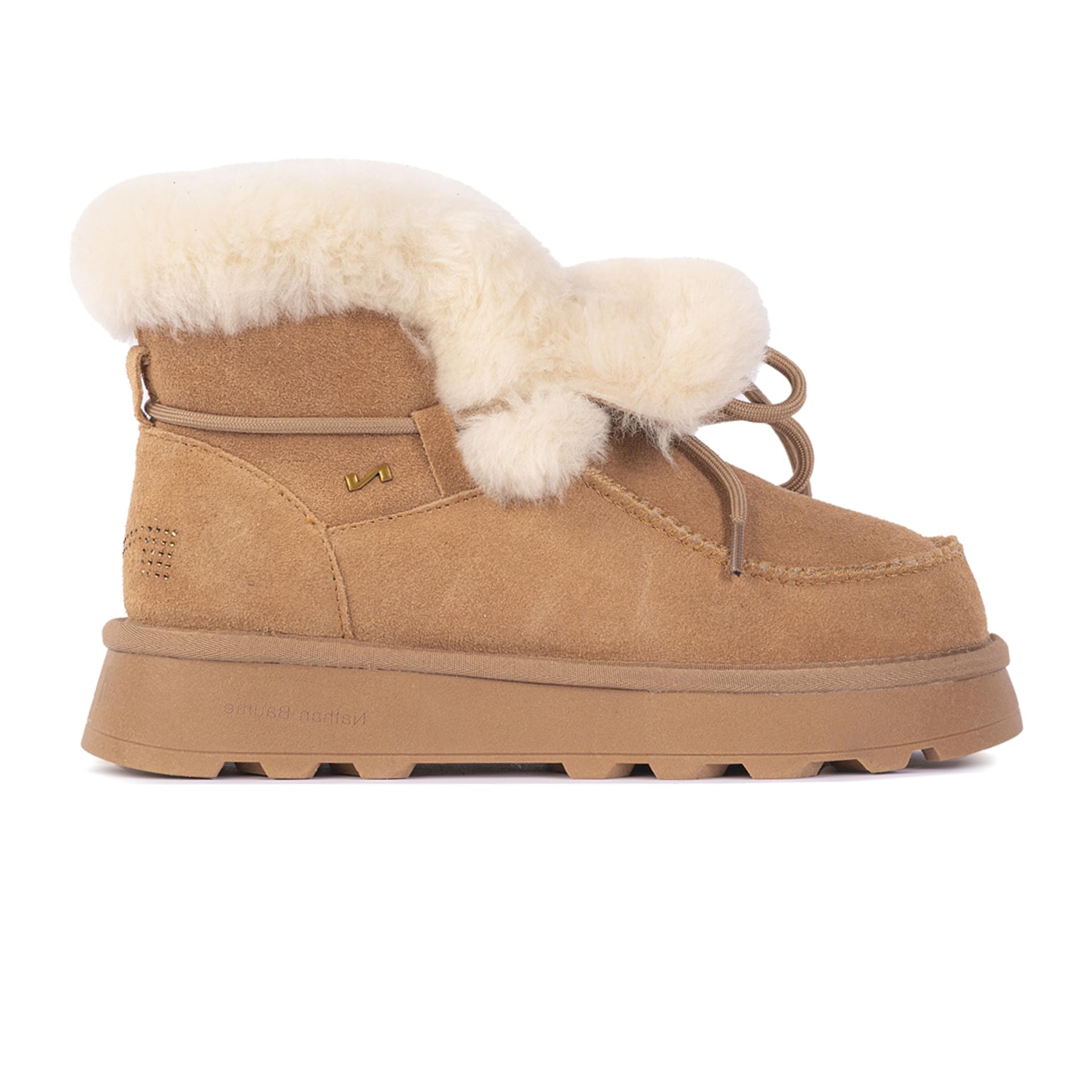 Nathan Baume N86 Enkellaarsjes 252-N86 in Lightbrown