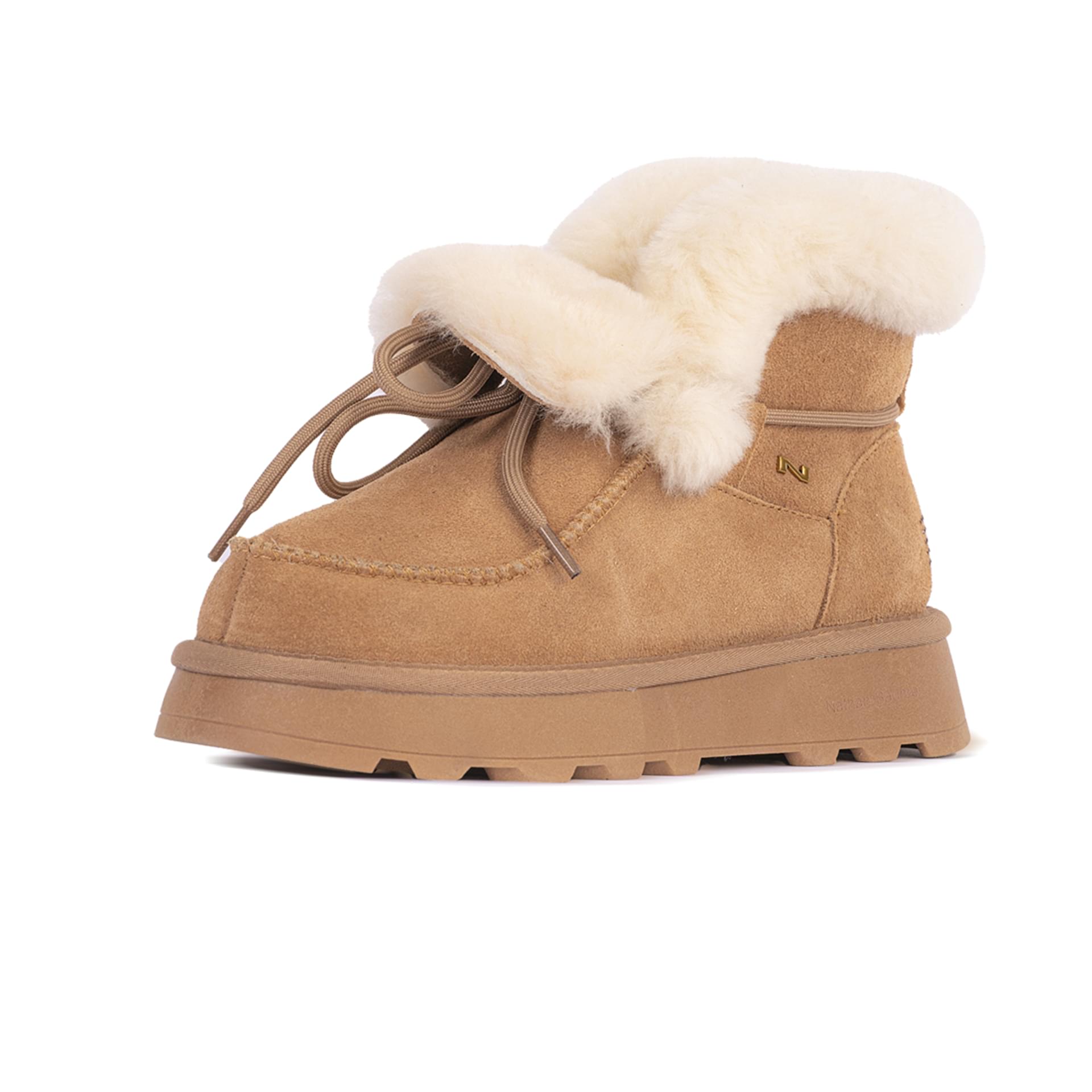 Nathan Baume N86 Enkellaarsjes 252-N86 in Lightbrown