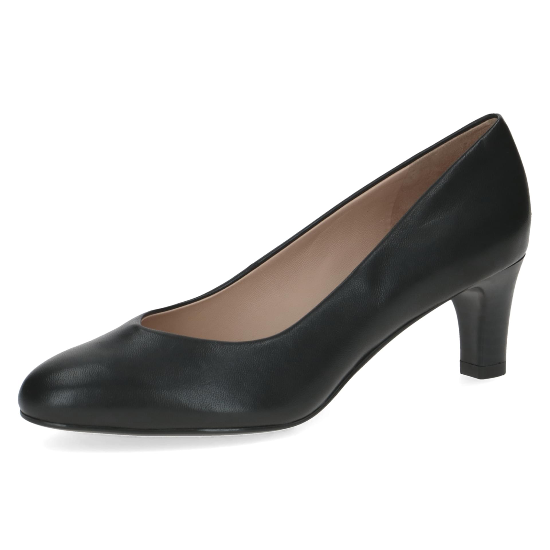Peter Kaiser Firenze Hakken in Black Nappa, driekwartaanzicht (SKU 9-72440-44--022)