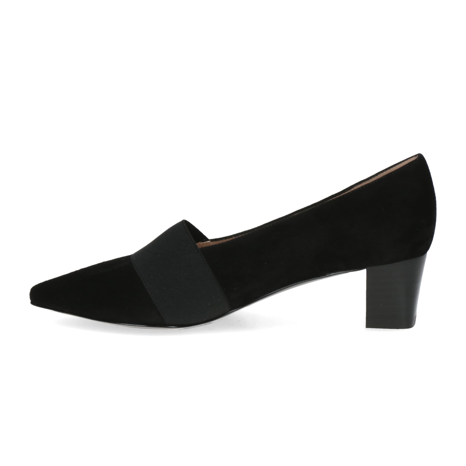Peter Kaiser Genova Hakken in Black Suede, binnenzijde (SKU 9-72342-44--004)