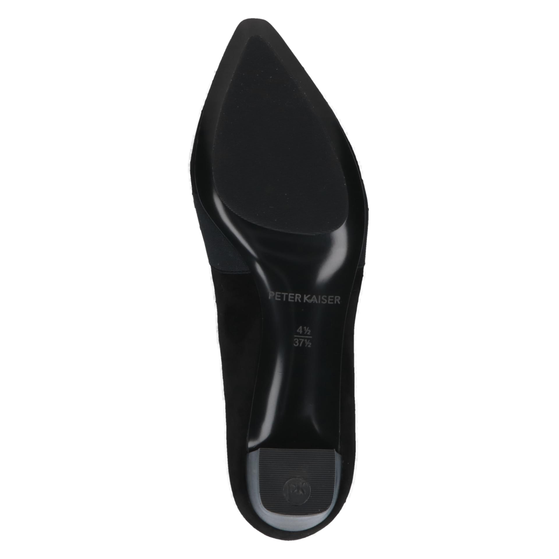 Peter Kaiser Genova Hakken in Black Suede, zool (SKU 9-72342-44--004)