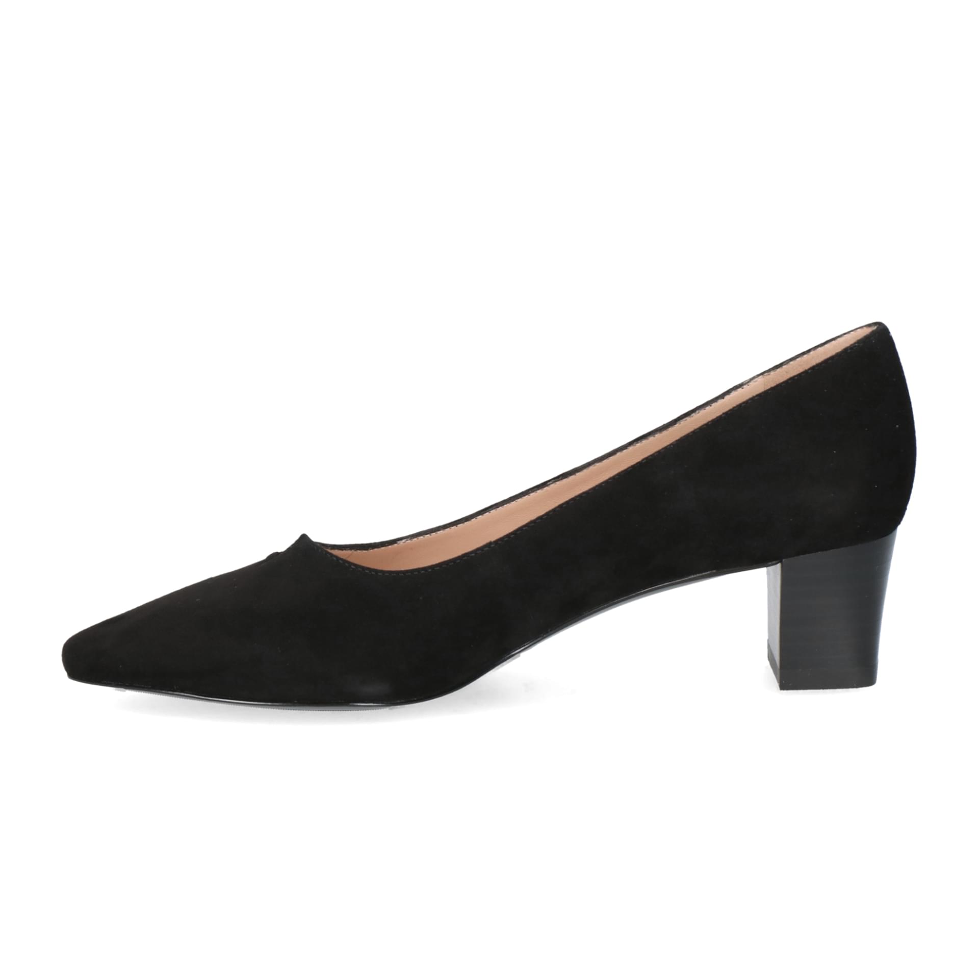 Peter Kaiser Genova Hakken in Black Suede, binnenzijde (SKU 9-72344-44--004)