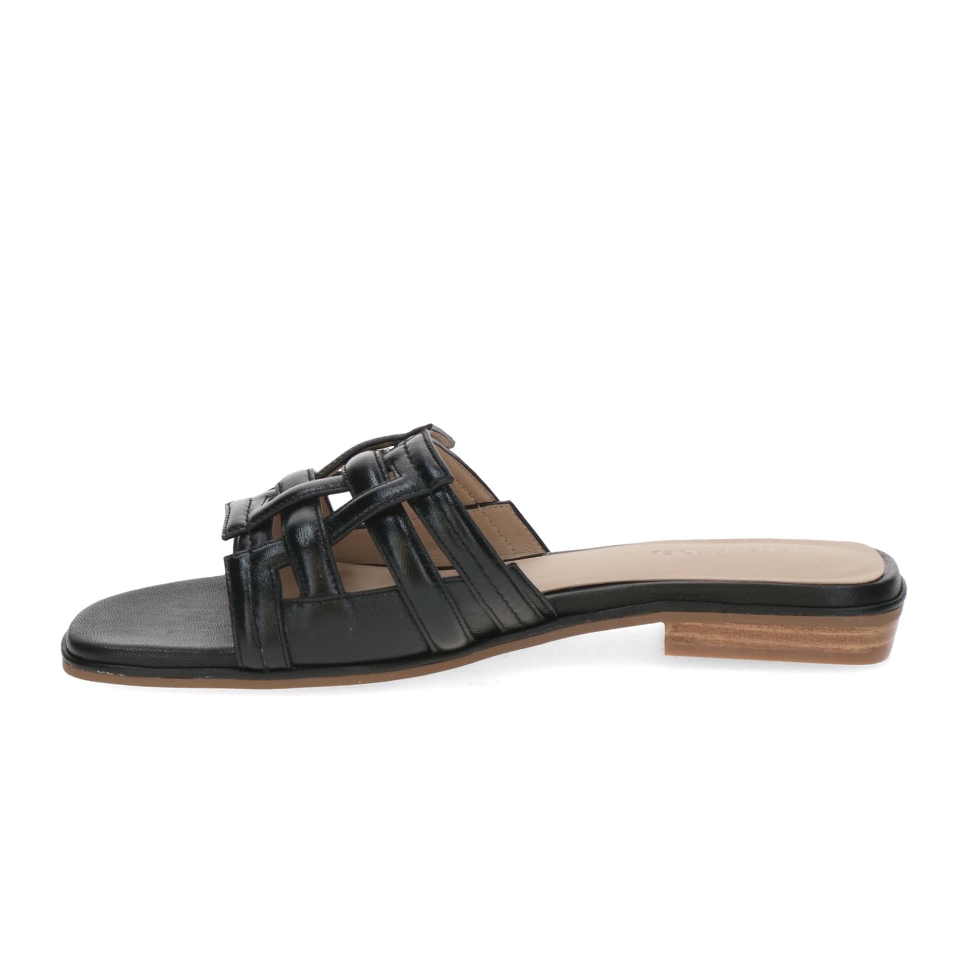 Peter Kaiser Malaga in Black Nappa, côté intérieur (SKU 9-77103-46--022)