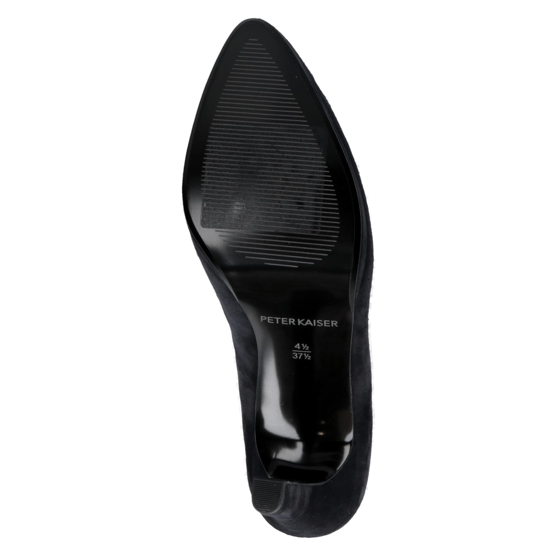 Peter Kaiser Milano Hakken in Black Suede, zool (SKU 9-72445-44--004)
