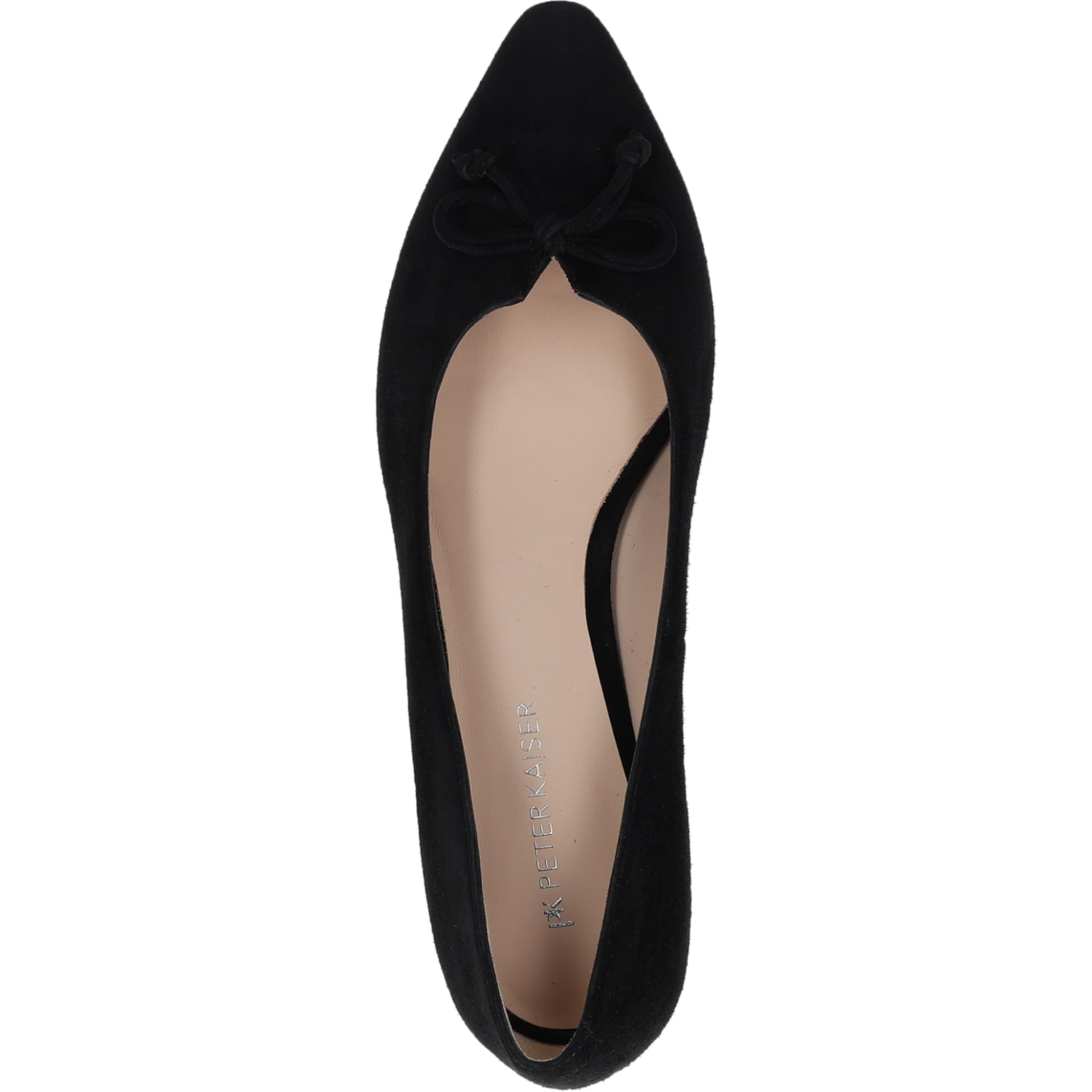 Peter Kaiser Napoli in Black Suede, bovenaanzicht (SKU 9-72241-44--004)