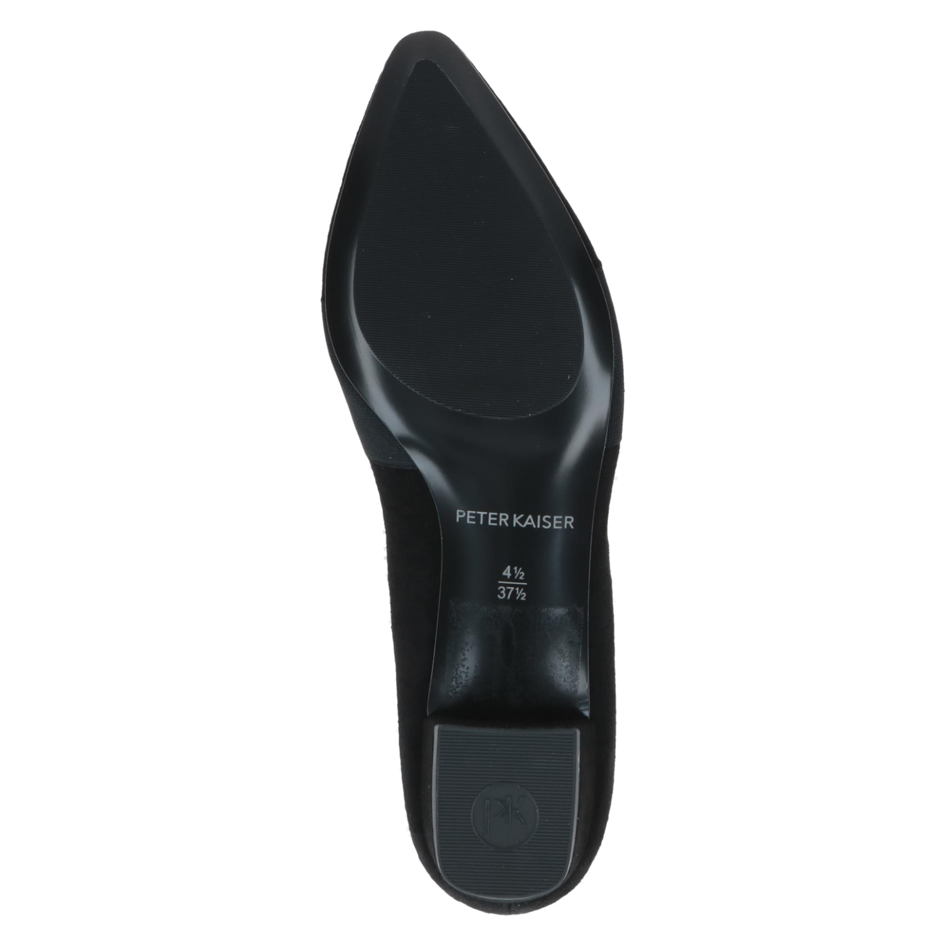 Peter Kaiser Napoli in Black Suede, zool (SKU 9-74242-44--004)