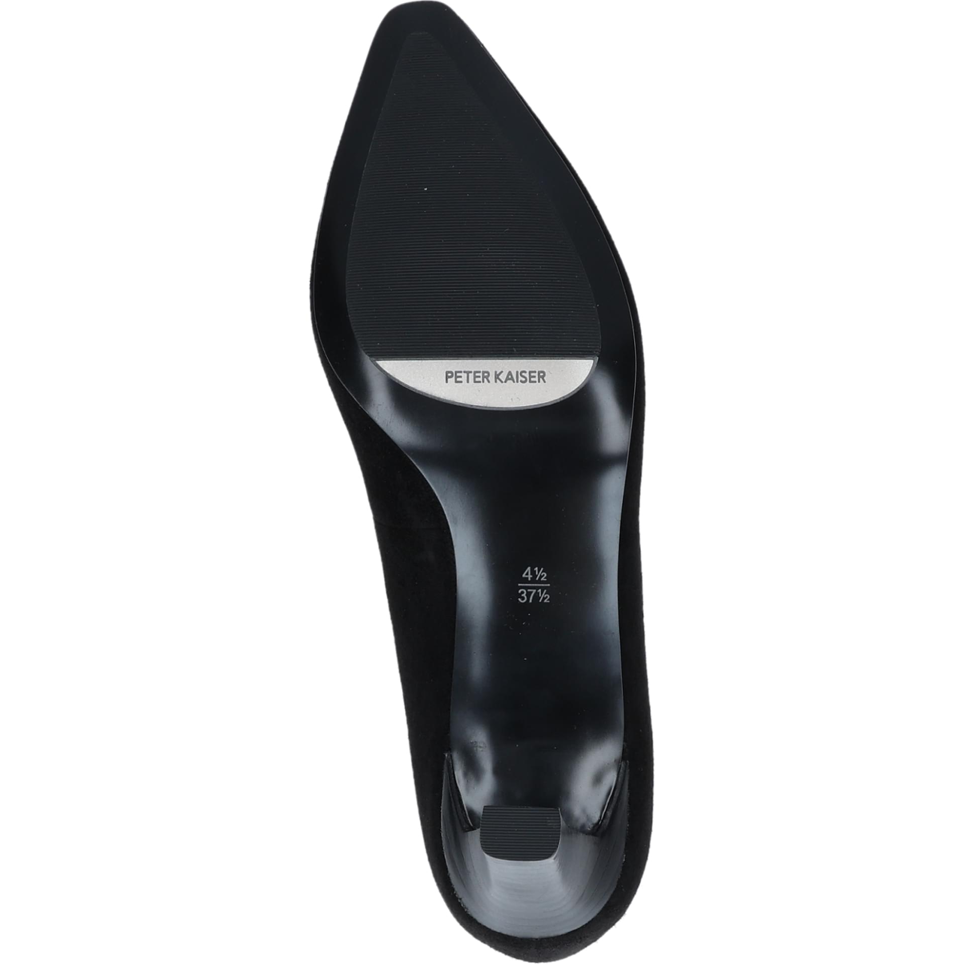 Peter Kaiser Pisa Hakken in Black Suede, zool (SKU 9-72444-44--004)
