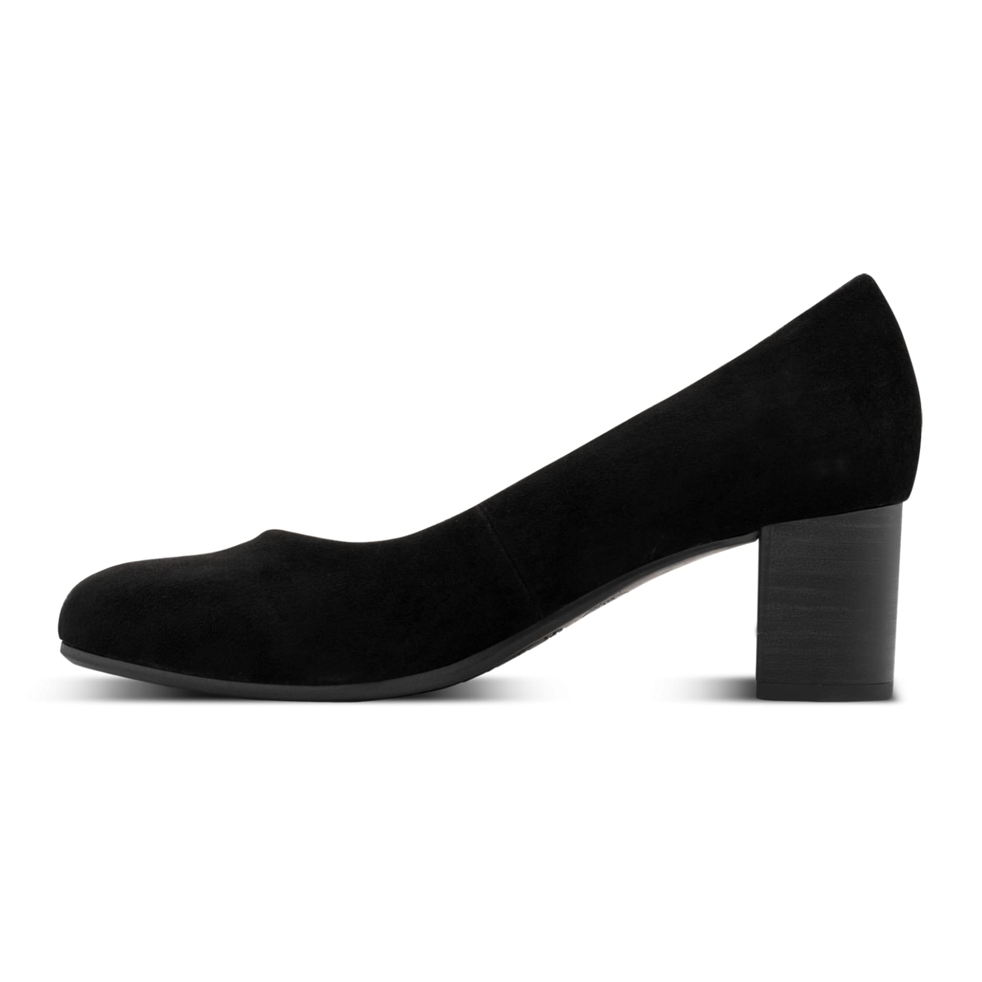 Tamaris Comfort Abura Talons cuir in Black Suede, côté intérieur (SKU 8-82400-47--019)