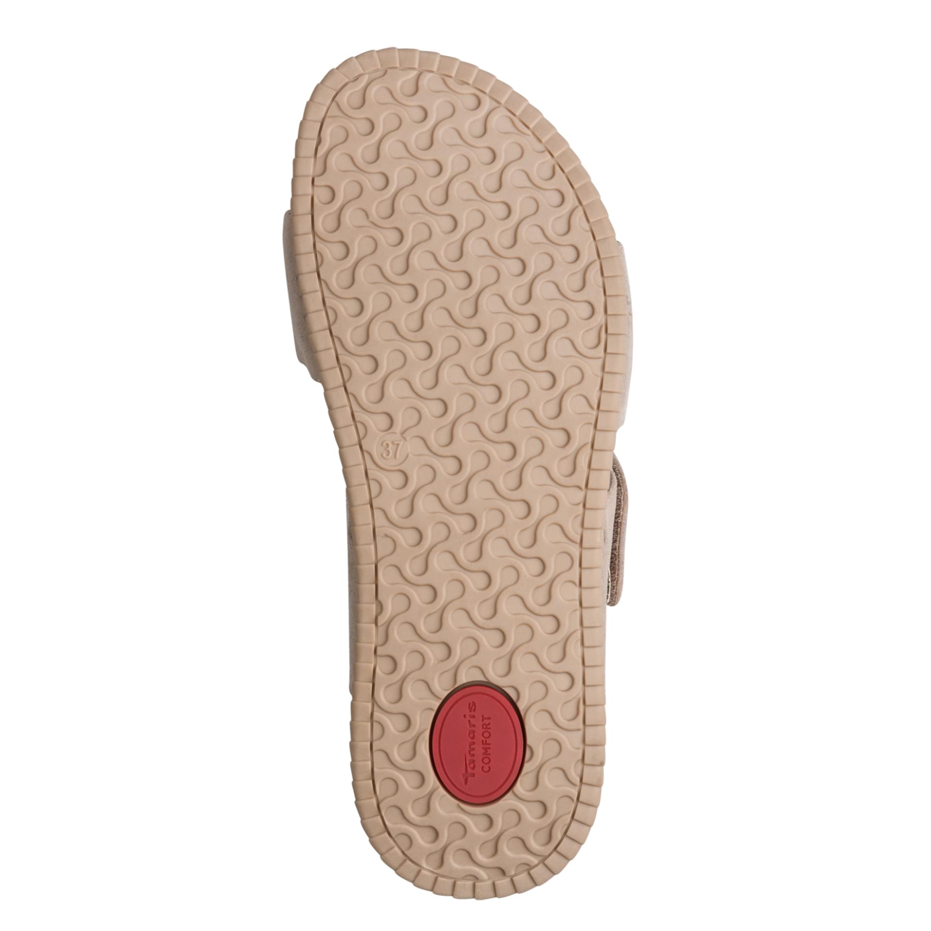 Tamaris Comfort Alia Slippers leer in Beige Suede, zool (SKU 8-87212-46--402)
