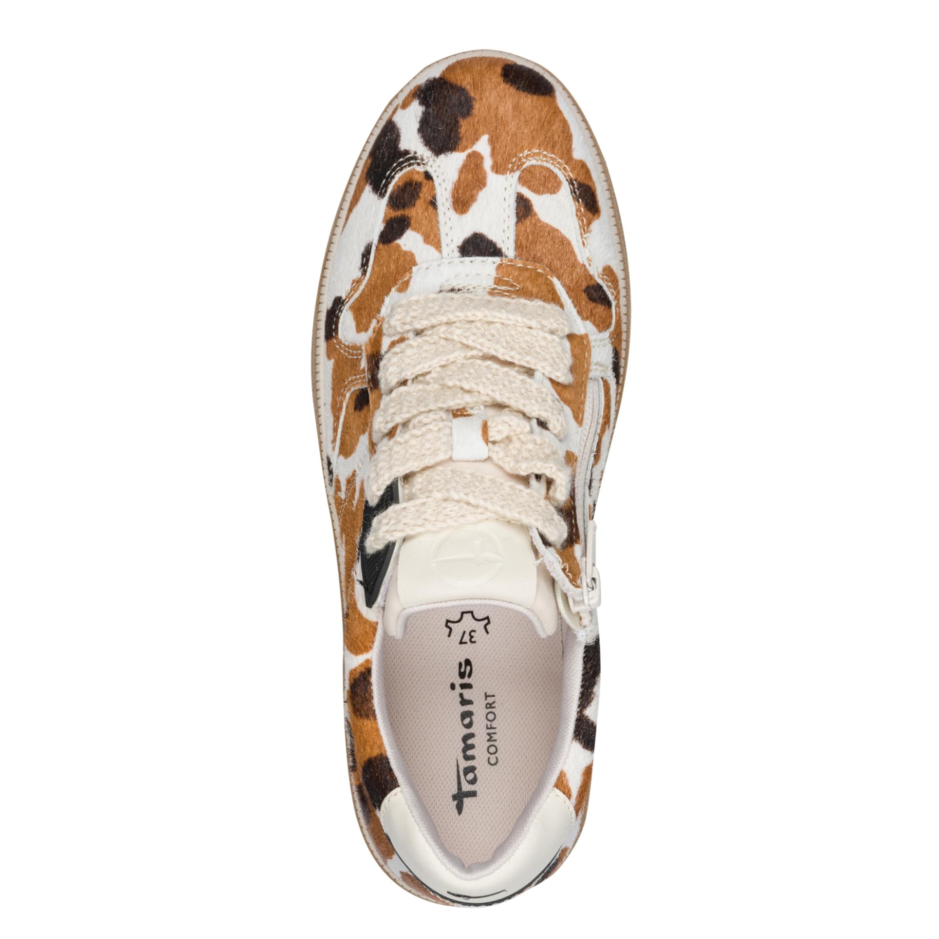 Tamaris Comfort Anne Sneakers leer in Cow, bovenaanzicht (SKU 8-83738-47--132)