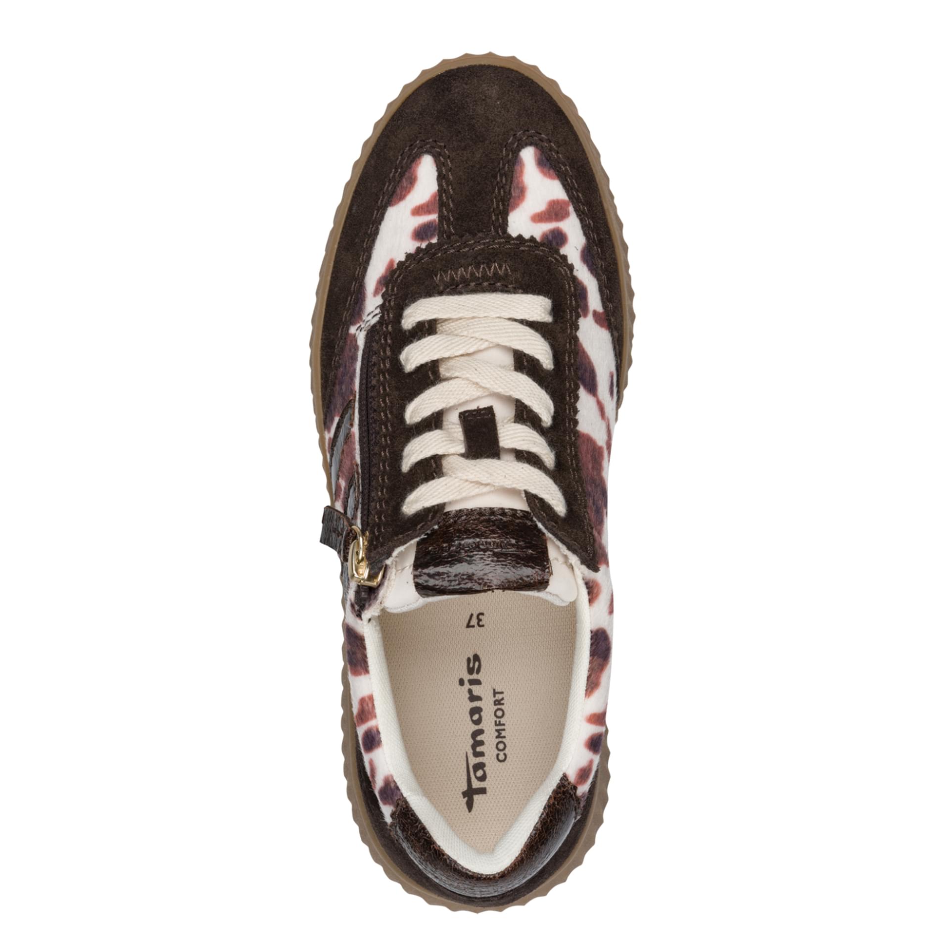 Tamaris Comfort Anne Sneakers in Cow, bovenaanzicht (SKU 8-83739-47--132)