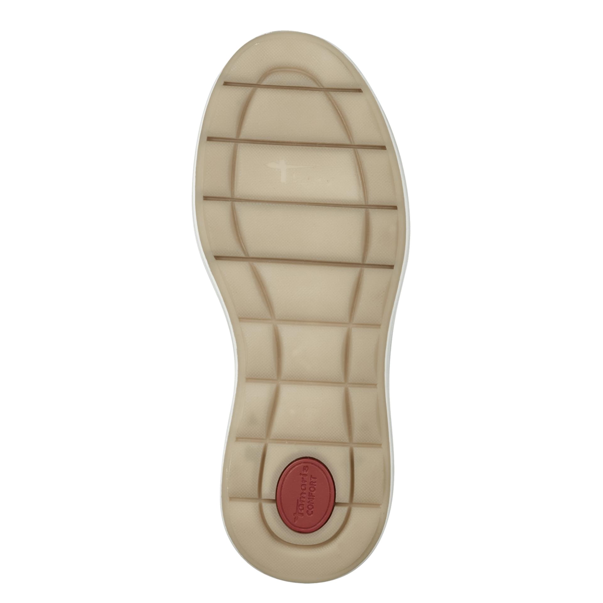 Tamaris Comfort Ava Sneakers in Beige Nubuk, sole (SKU 8-83726-44--403)