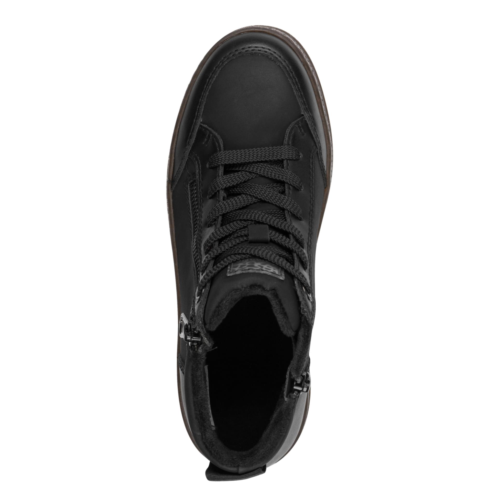 Tamaris Comfort Ava Bottines in Black Comb, vue de dessus (SKU 8-85212-45--098)
