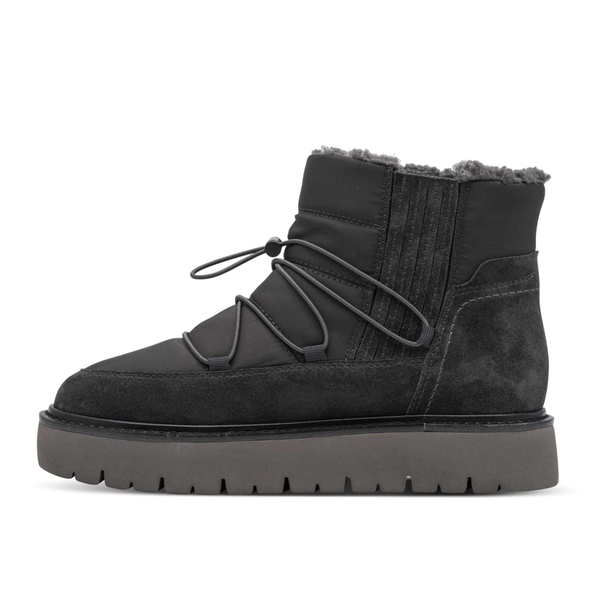 Tamaris Comfort Belly Ankle Boots in Anthracite, inner side (SKU 8-86204-47--215)