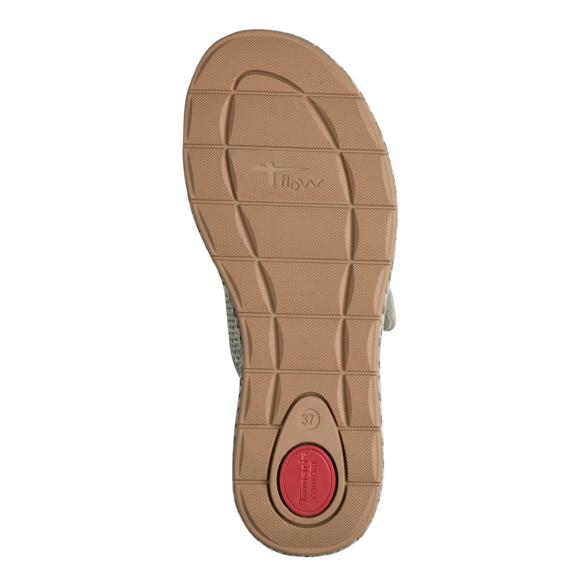 Tamaris Comfort Buno Mules cuir in Sage, semelle (SKU 8-87211-46--701)