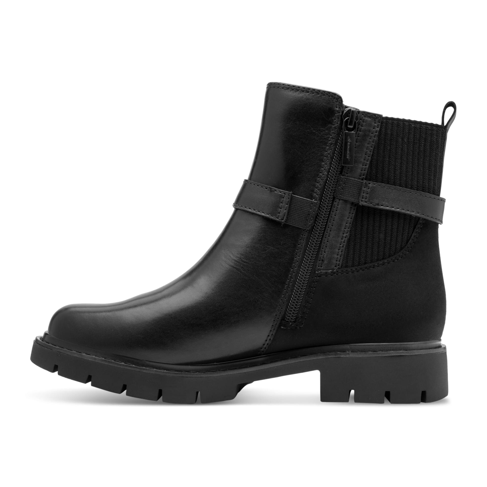 Tamaris Comfort Buta Ankle Boots in Black, inner side (SKU 8-85407-45--001)