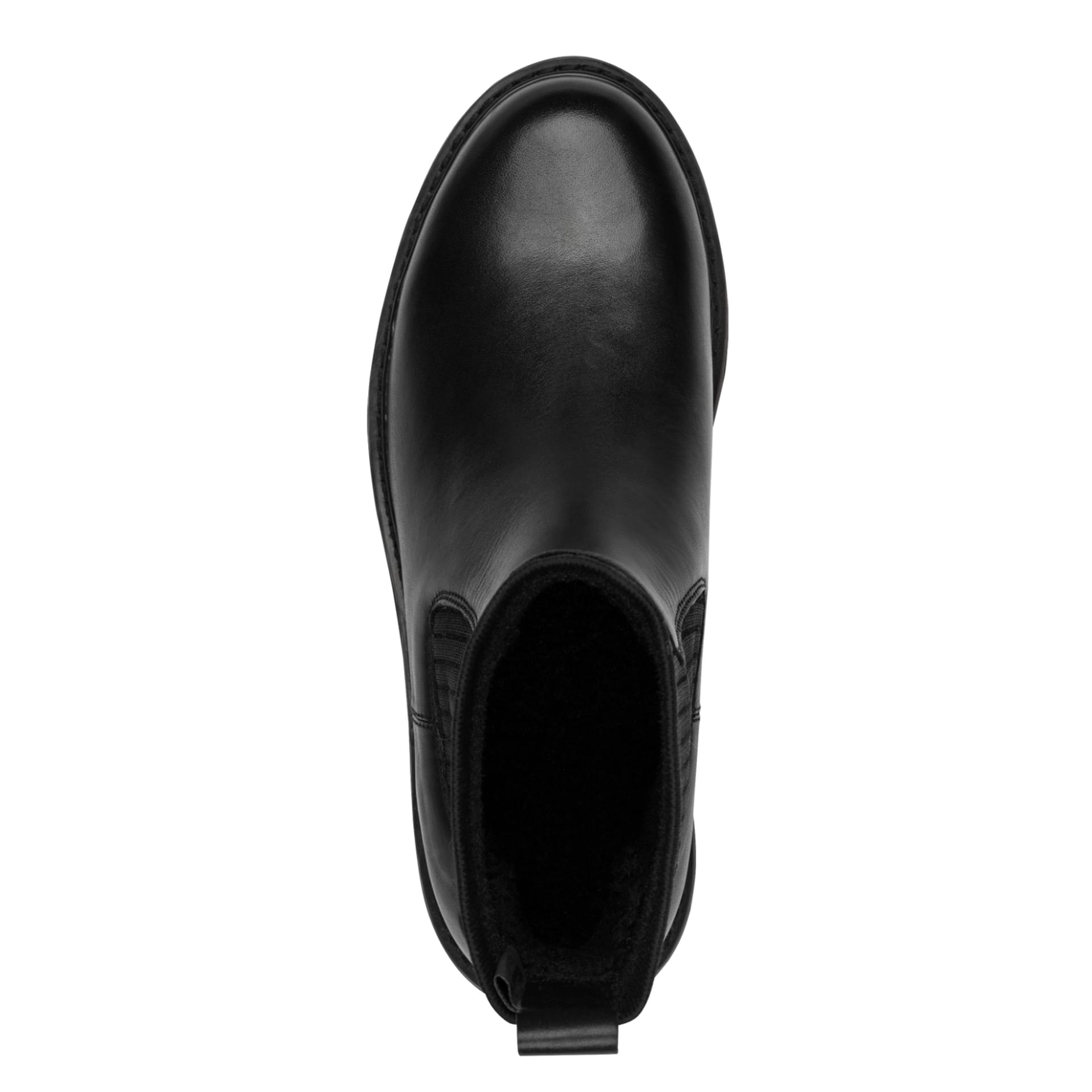 Tamaris Comfort Buta Chelsea Boots in Black, vue de dessus (SKU 8-86417-45--001)