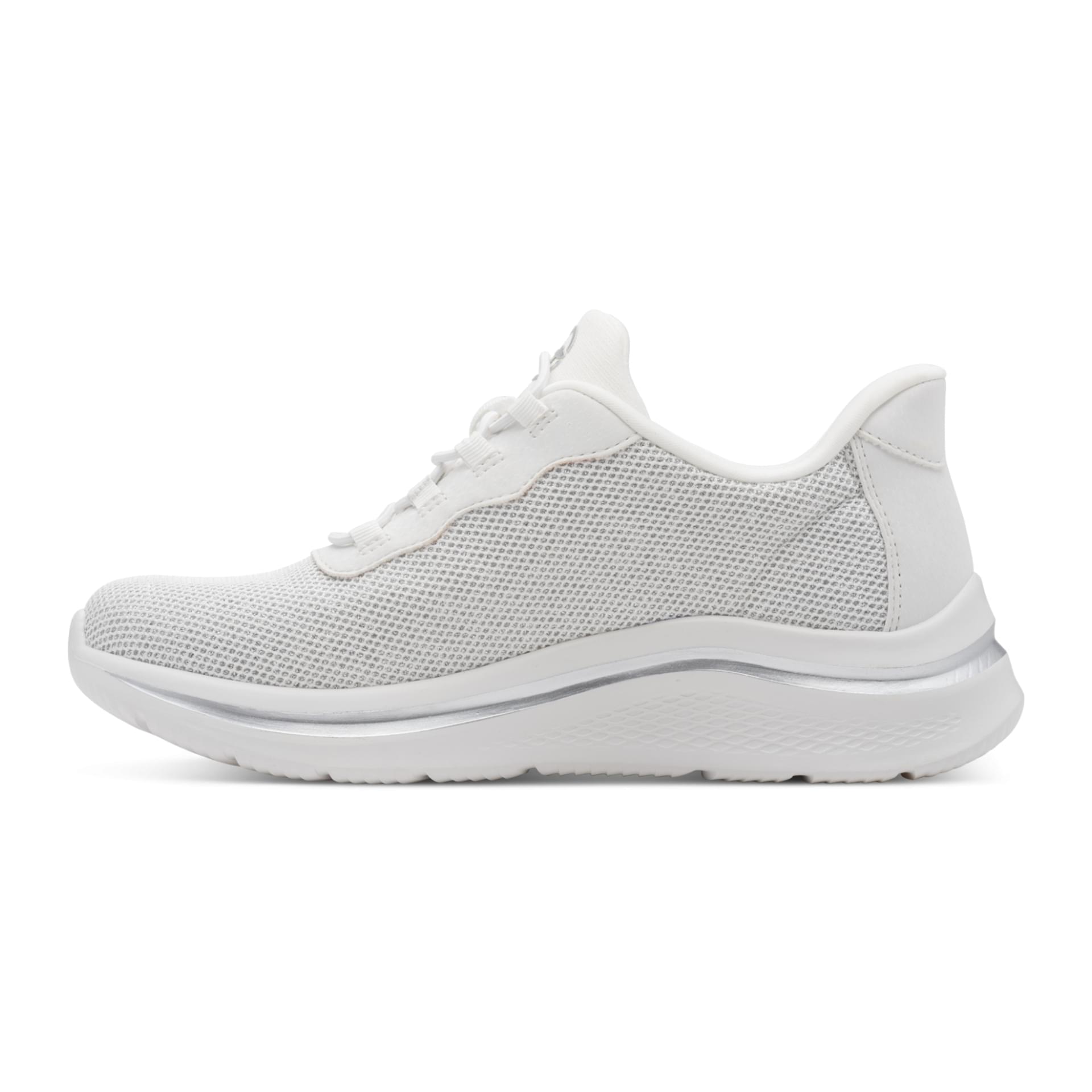 Tamaris Comfort Daisy Sneakers in White/Silver, inner side (SKU 8-83726-45--191)