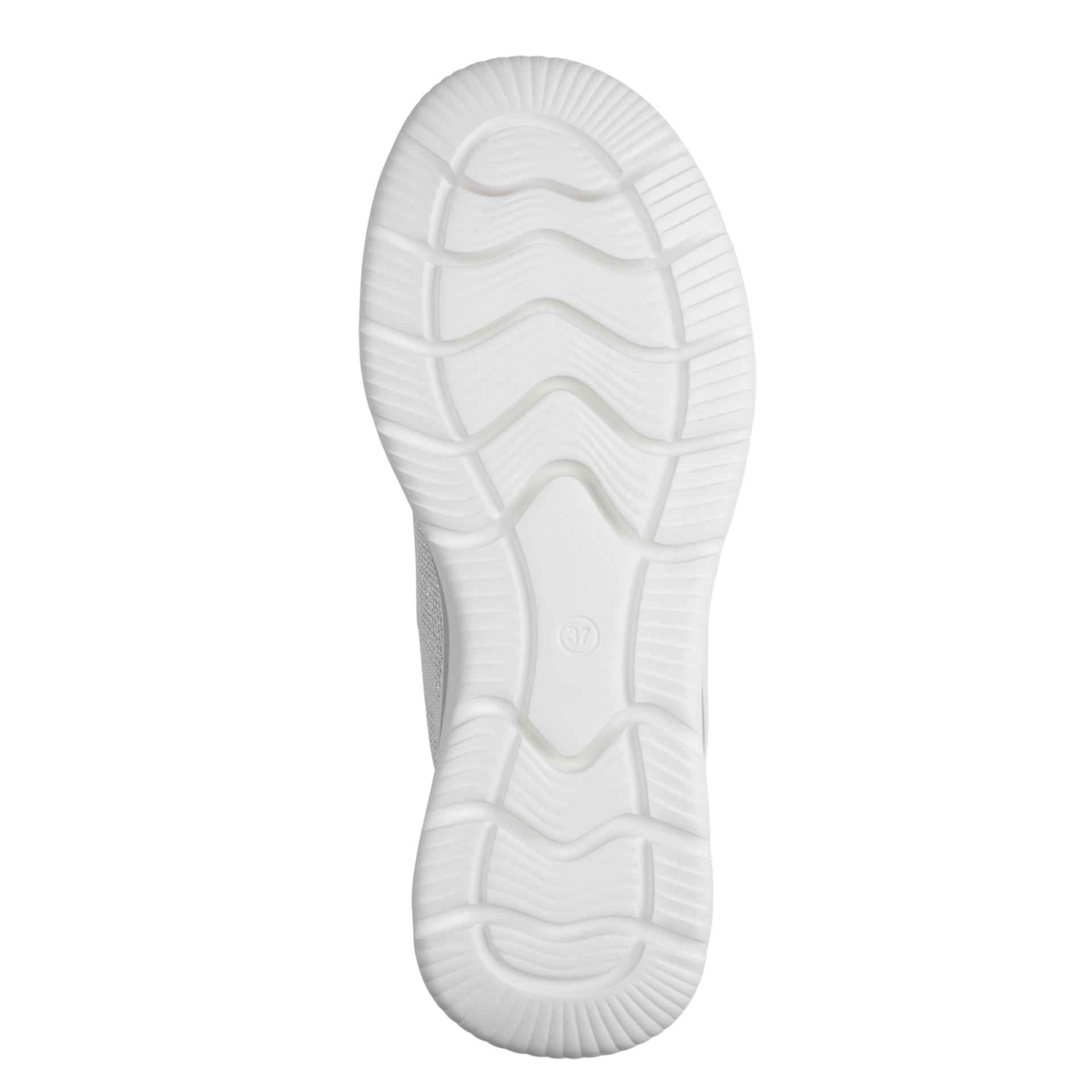 Tamaris Comfort Daisy Sneakers in White/Silver, sole (SKU 8-83726-45--191)