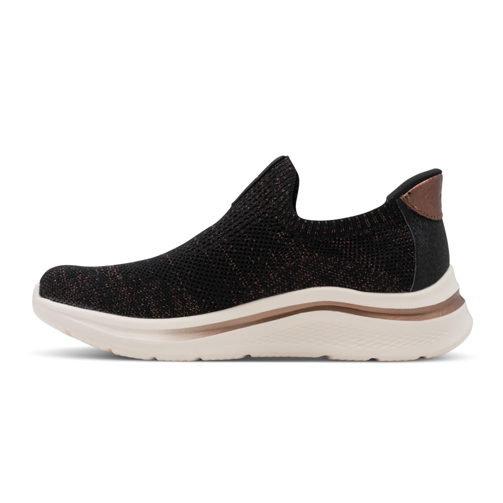 Tamaris Comfort Daisy Sneakers in Black, côté intérieur (SKU 8-84706-46--001)