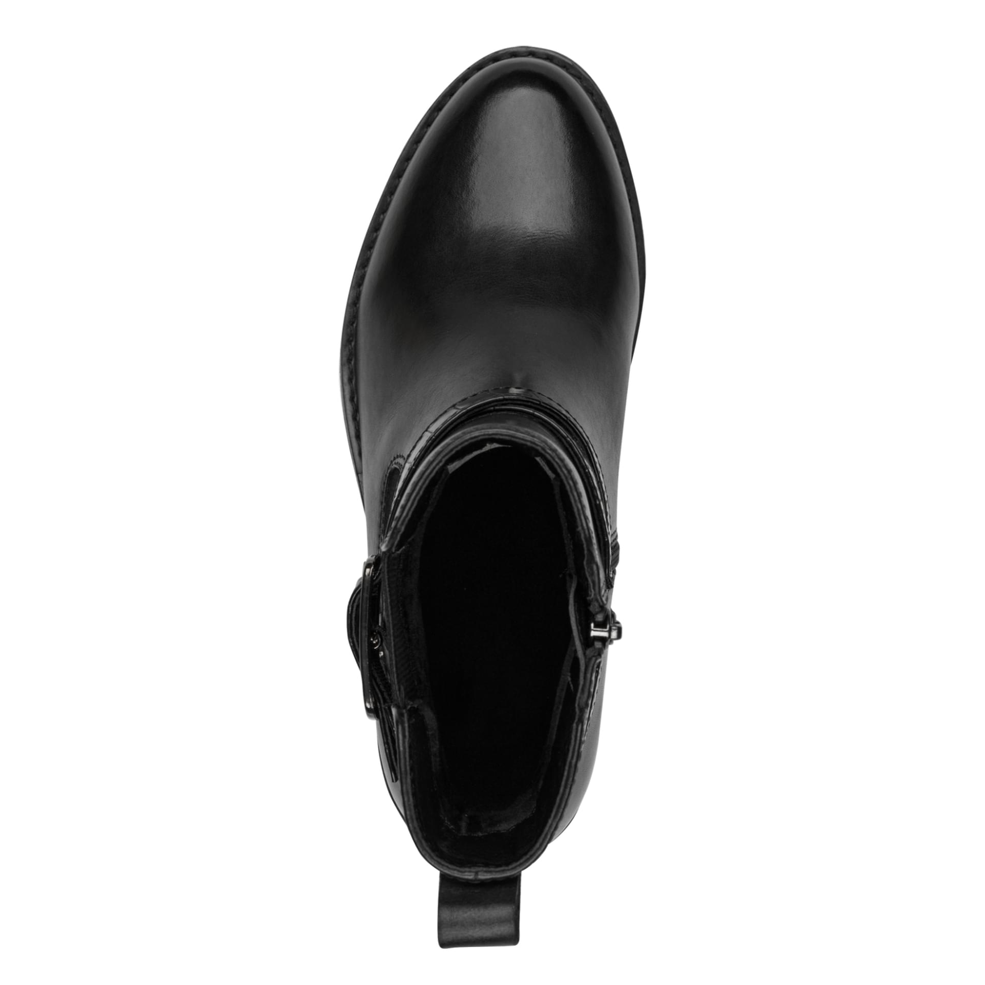 Tamaris Comfort Daria Chelsea Boots leather in Black, top view (SKU 8-85320-47--001)