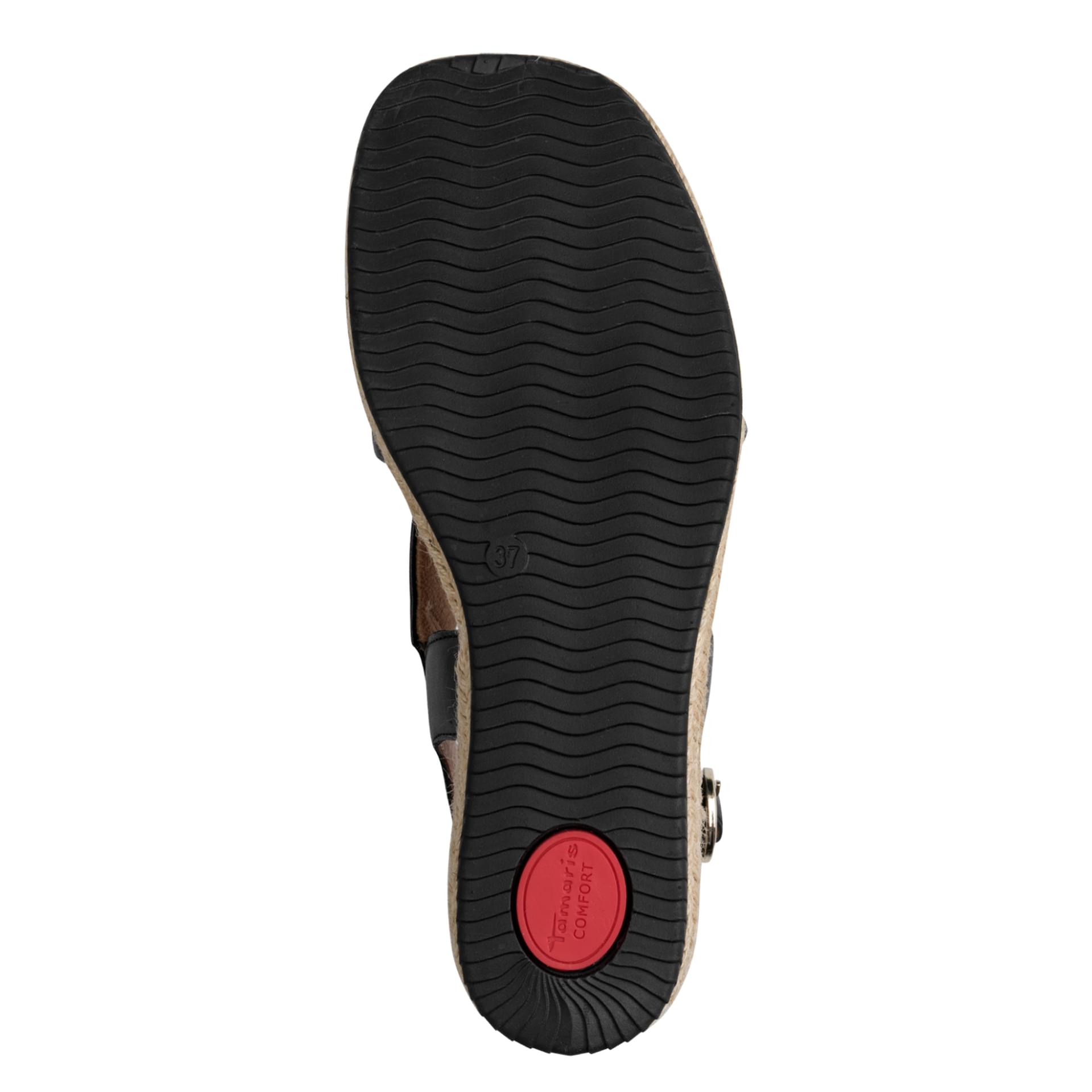 Tamaris Comfort Elsa Sandalen in Black, zool (SKU 8-88209-46--001)