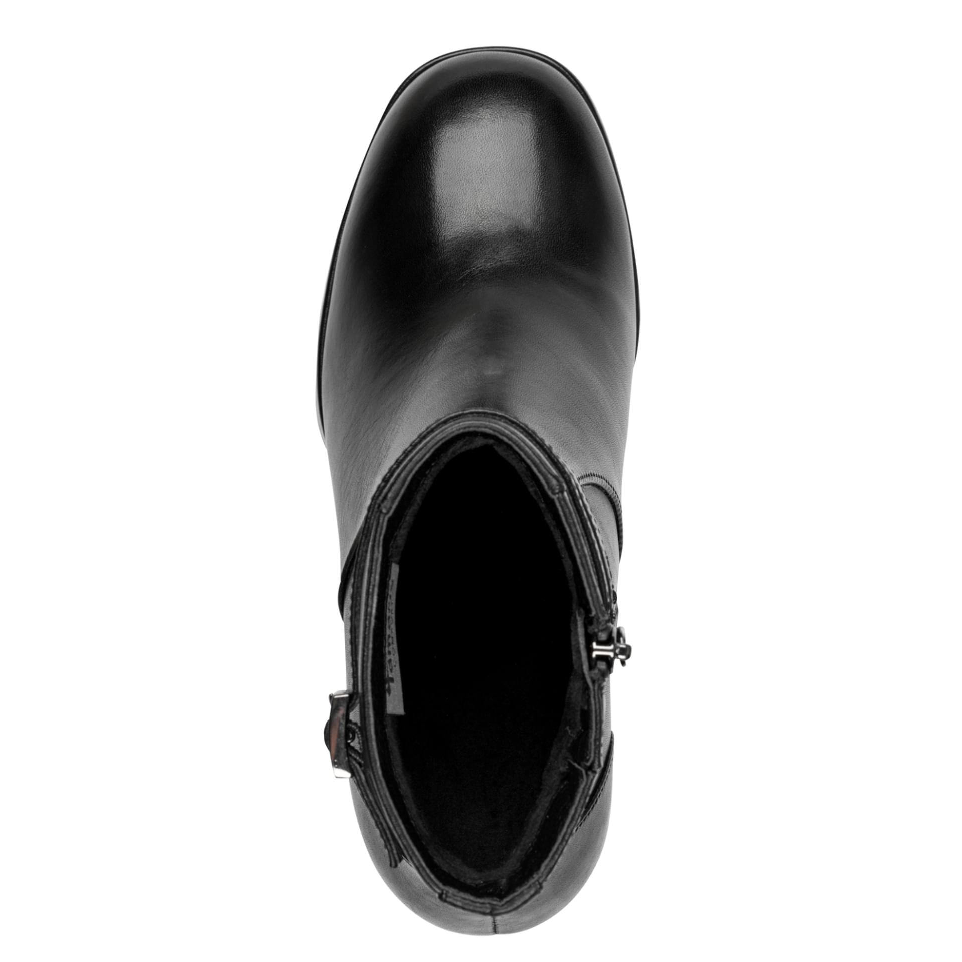 Tamaris Comfort Eva Ankle Boots leather in Black, top view (SKU 8-85308-47--001)