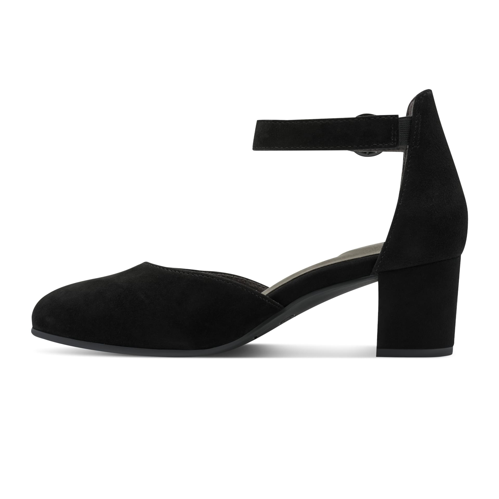 Tamaris Comfort Evelina Hakken in Black Suede, binnenzijde (SKU 8-84402-42--019)