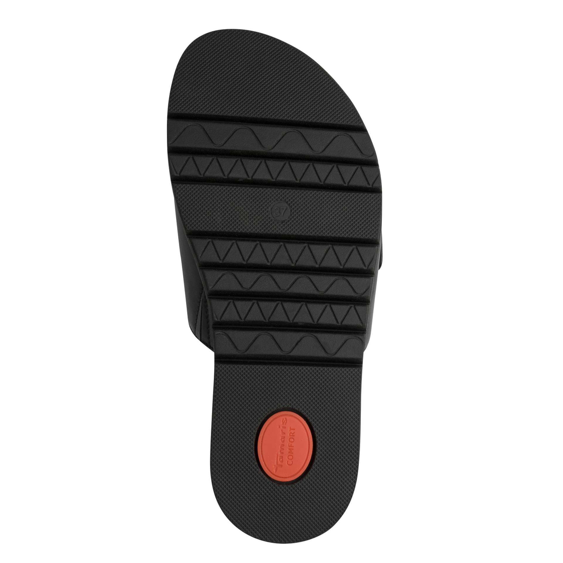 Tamaris Comfort Gafu Loafers in Black Nappa, sole (SKU 8-87106-42--022)