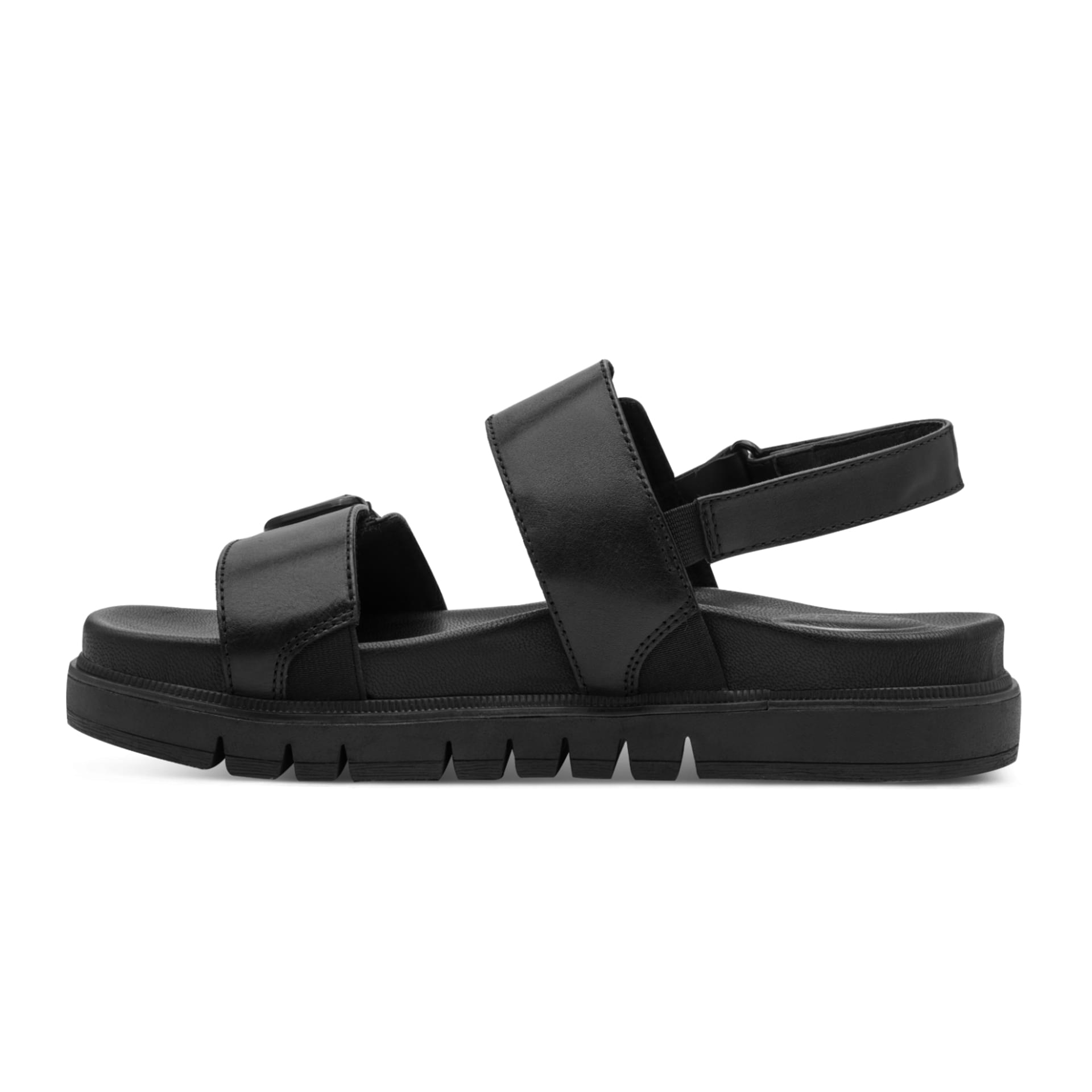 Tamaris Comfort Gafu Sandals in Black Nappa, inner side (SKU 8-88604-46--022)