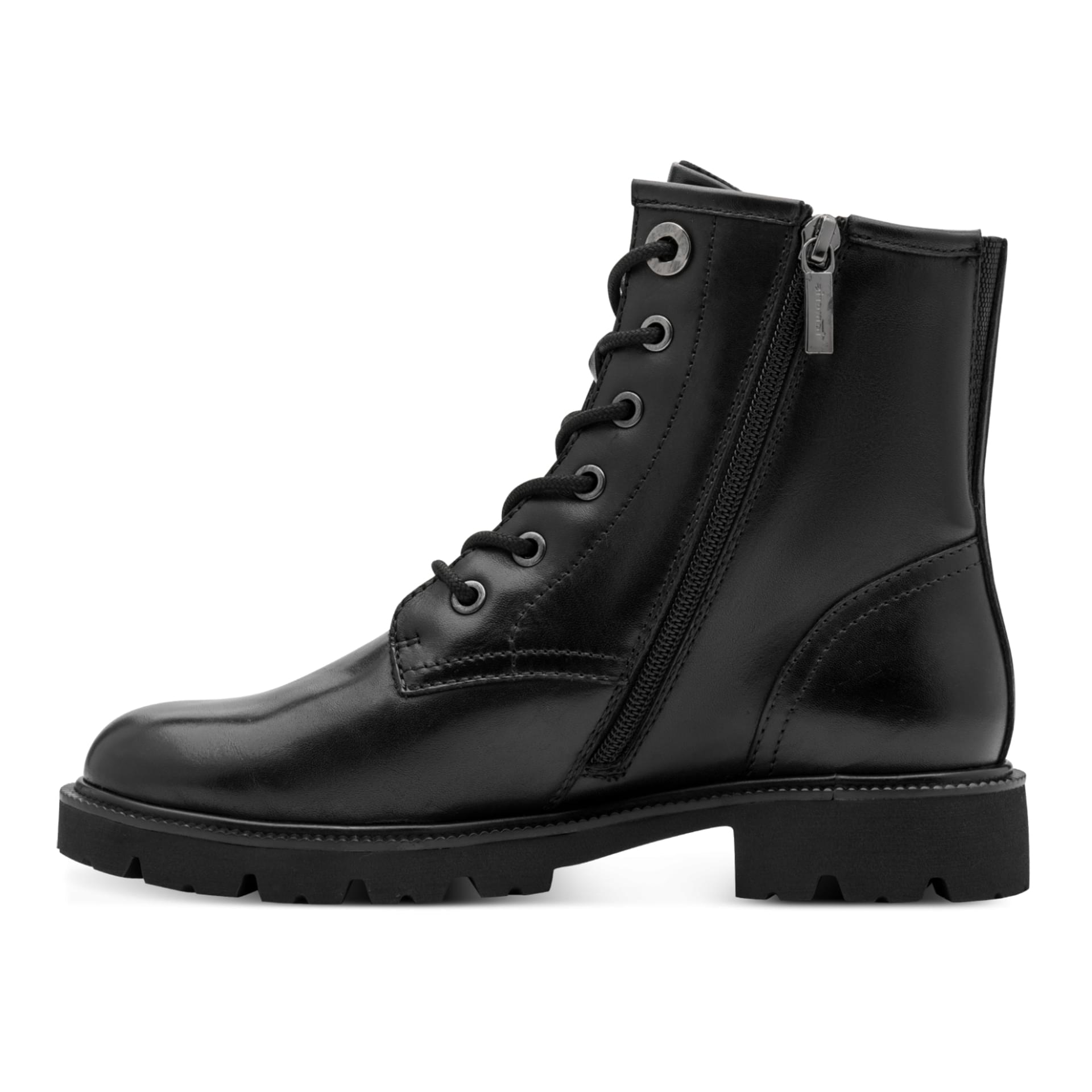Tamaris Comfort Jean Ankle Boots leather in Black Nappa, inner side (SKU 8-85109-47--022)