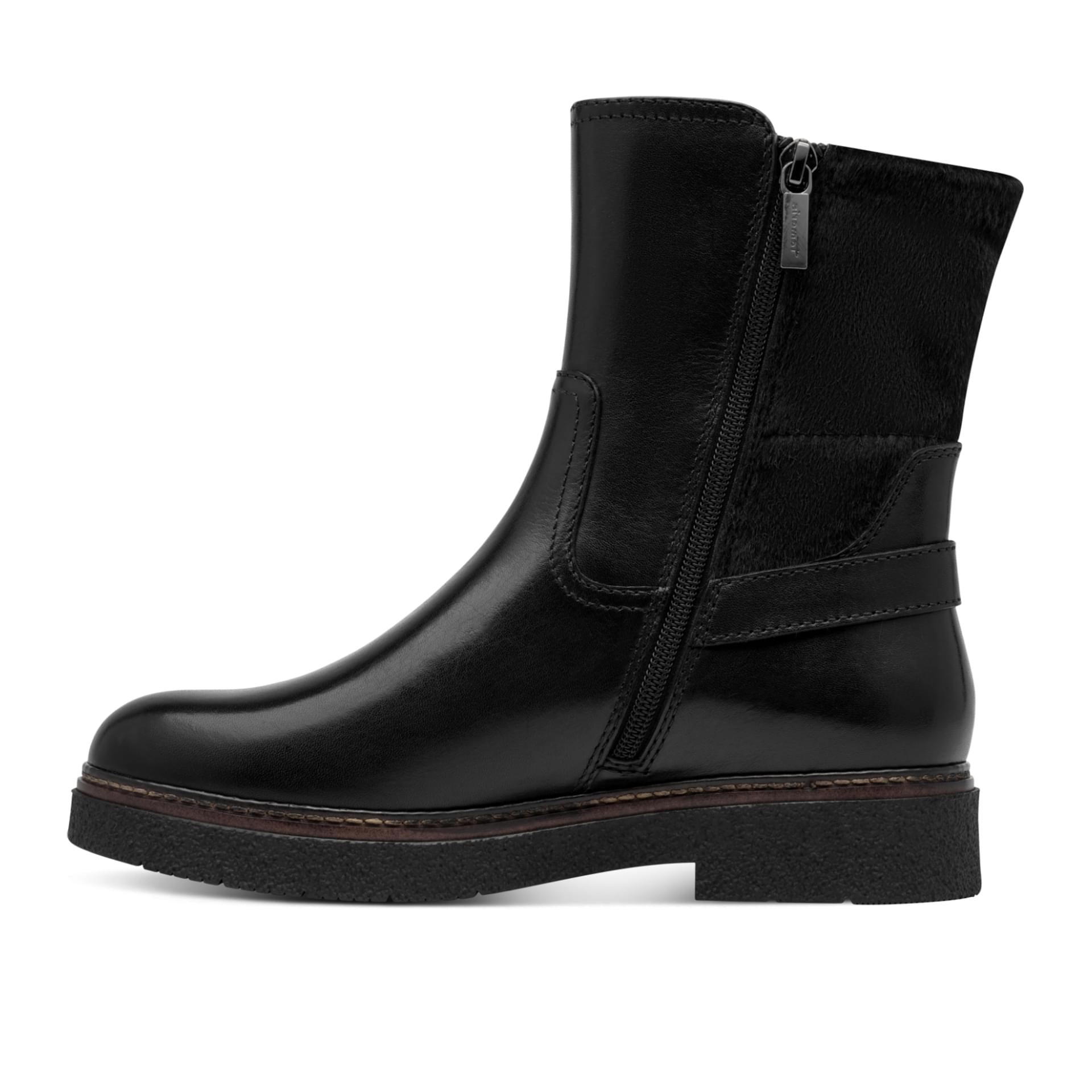 Tamaris Comfort Jean Ankle Boots leather in Black, inner side (SKU 8-85314-47--001)