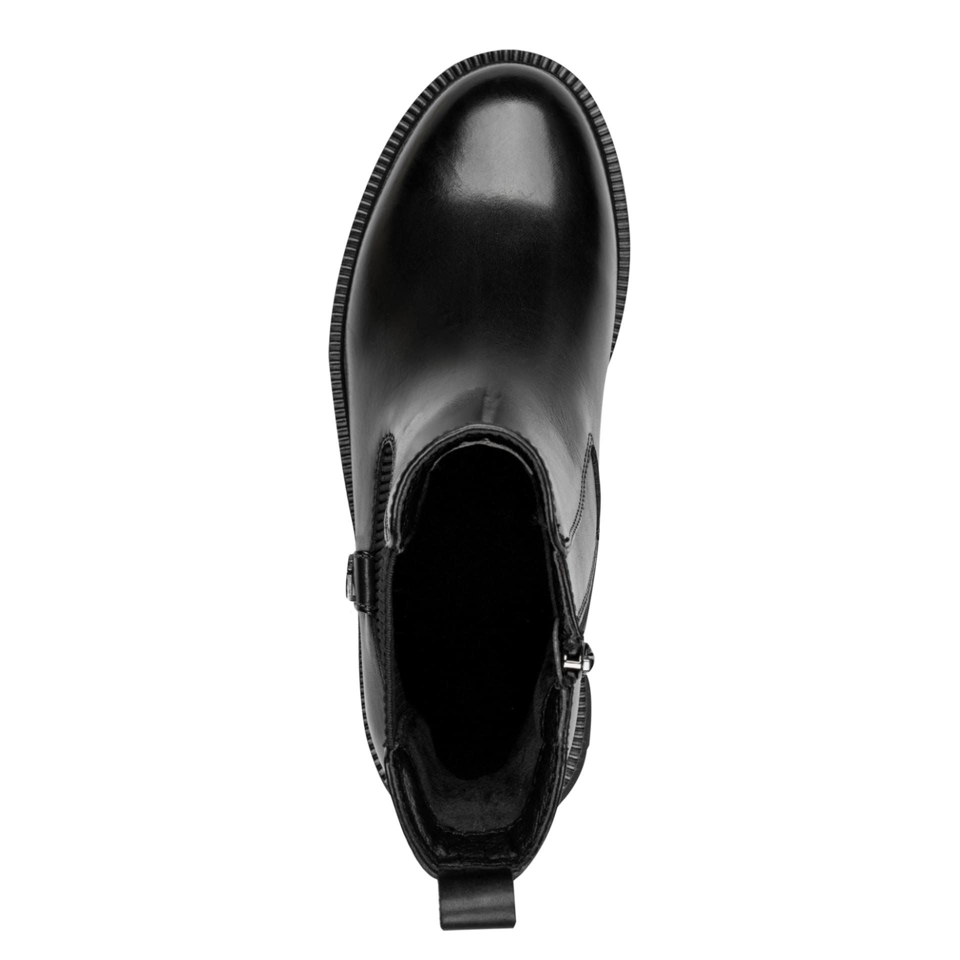 Tamaris Comfort Jean Chelsea Boots leer in Black Nappa, bovenaanzicht (SKU 8-85402-47--022)