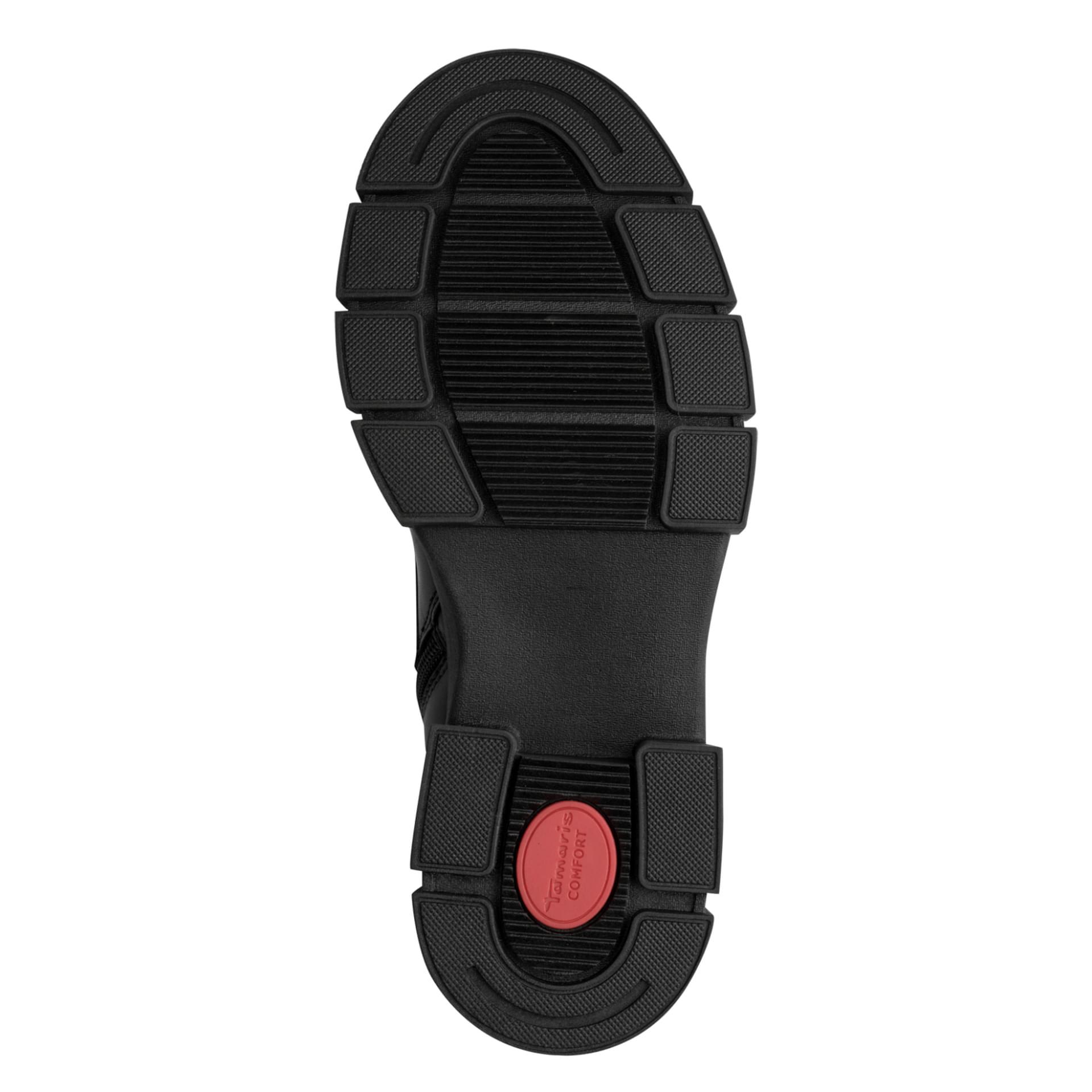 Tamaris Comfort Joanne Enkellaarsjes leer in Black Nappa, zool (SKU 8-86215-47--022)