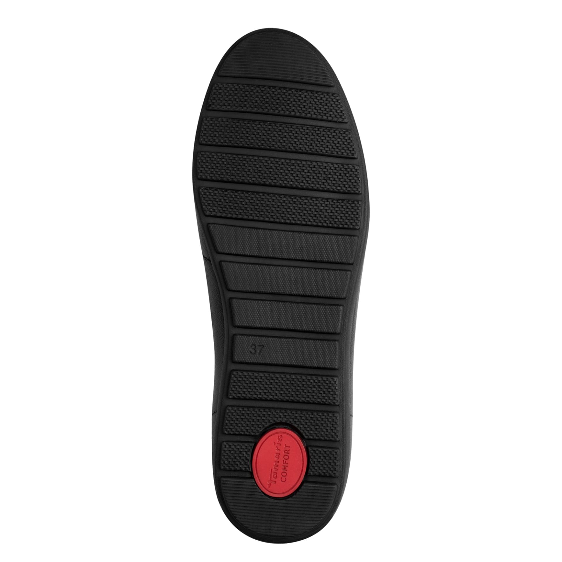 Tamaris Comfort Joy Instappers in Black Nappa, zool (SKU 8-84600-44--022)