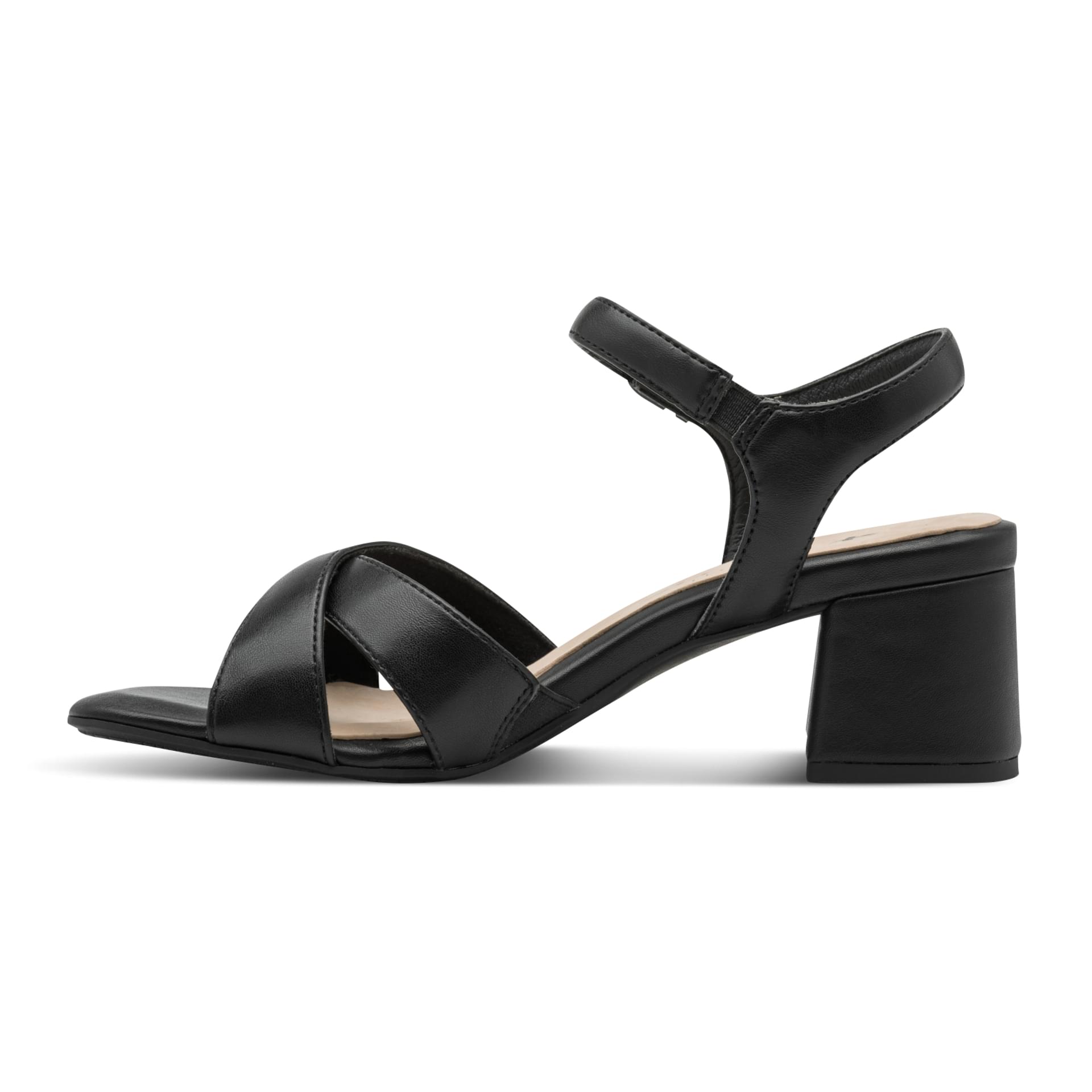 Tamaris Comfort Julia Sandales in Black, côté intérieur (SKU 8-88322-46--001)