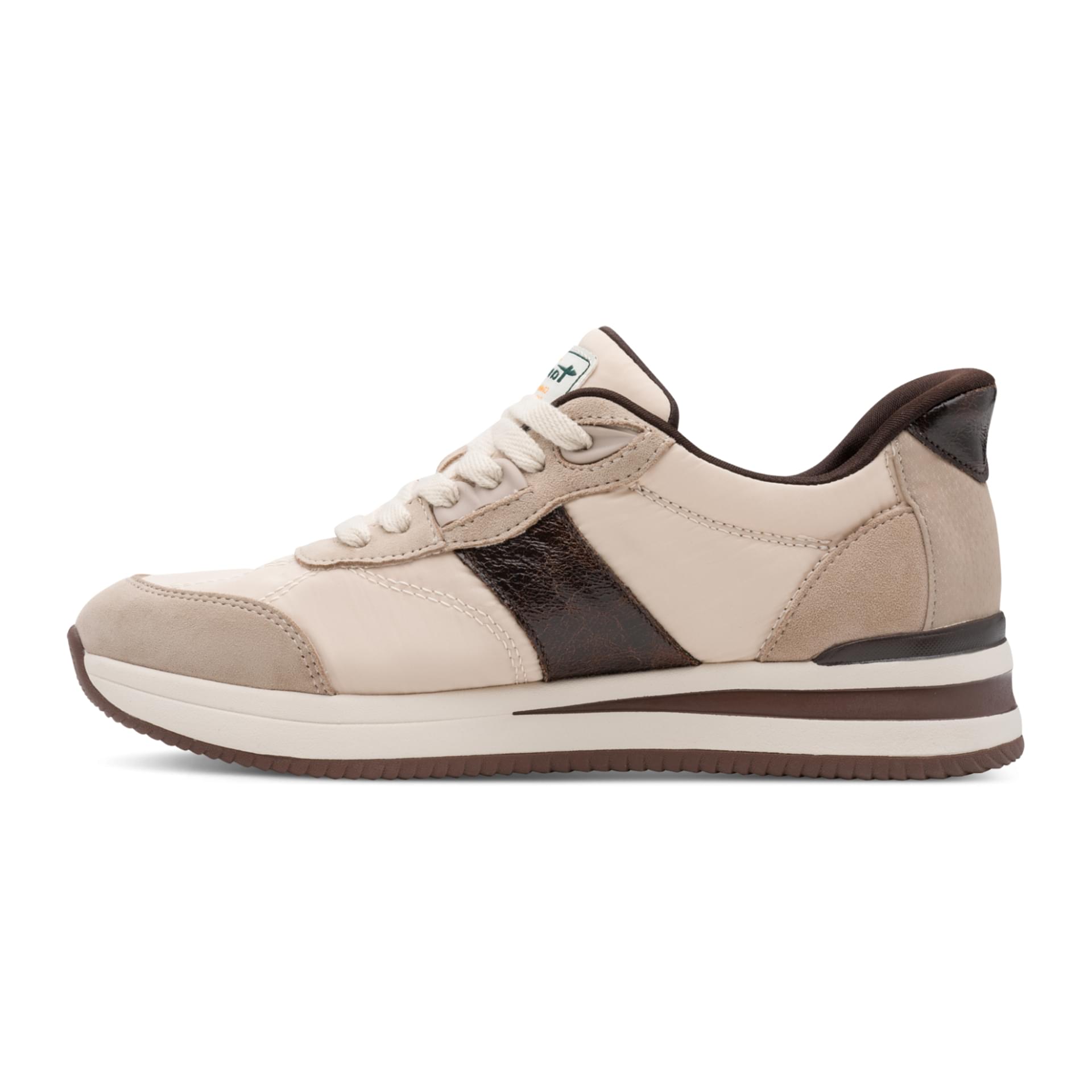 Tamaris Comfort Kelly Sneakers in Beige Comb, inner side (SKU 8-83703-47--490)